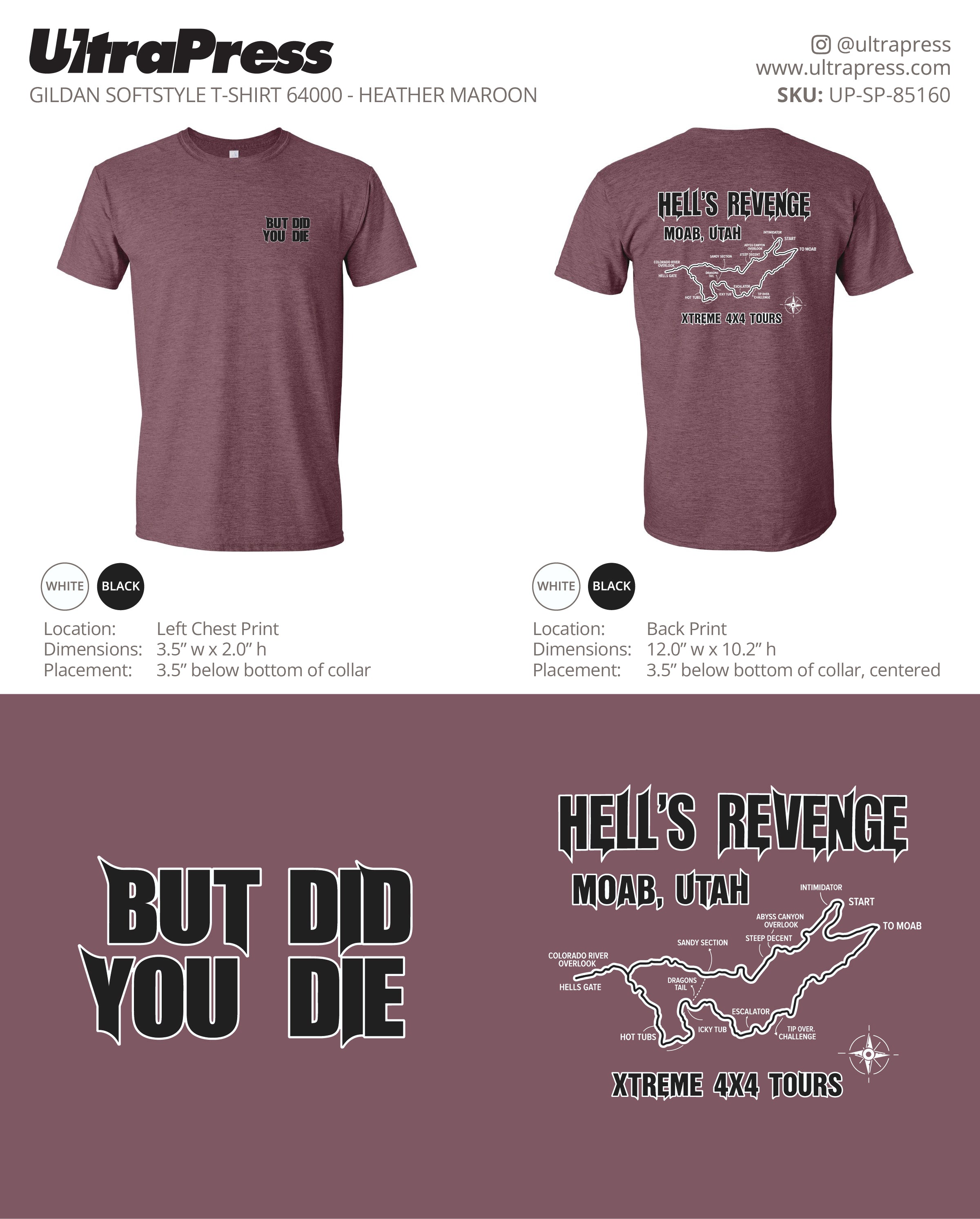 UP-SP-85160 Hell's Revenge - Xtreme 4x4 Tours - 100 Min Qty - Package Deal (Bulk)