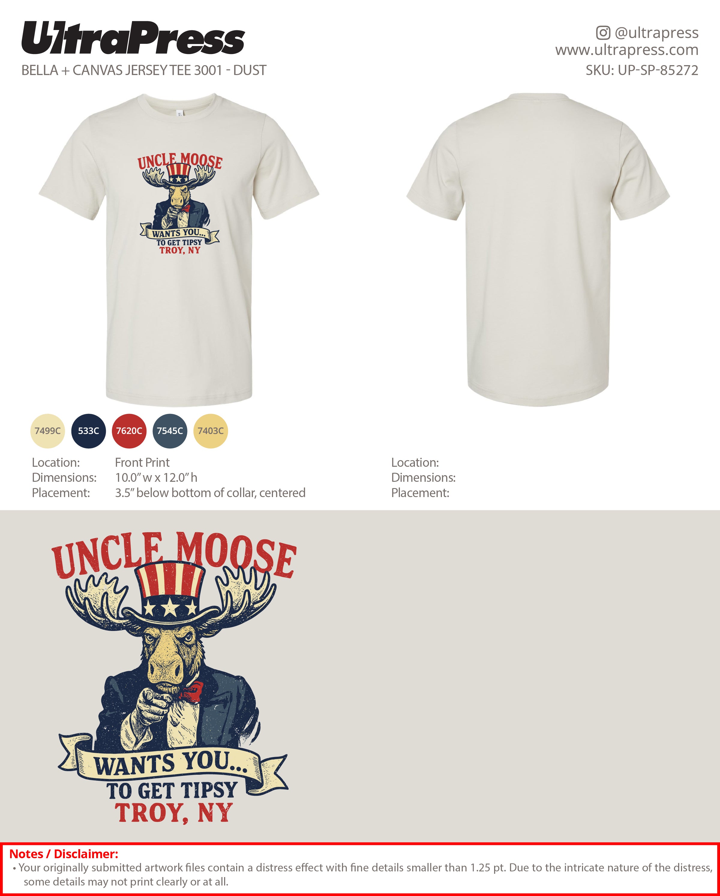 UP-SP-85272 Uncle Moose Troy, NY - Brendan Brader - 100 Min Qty - Package Deal (Bulk)