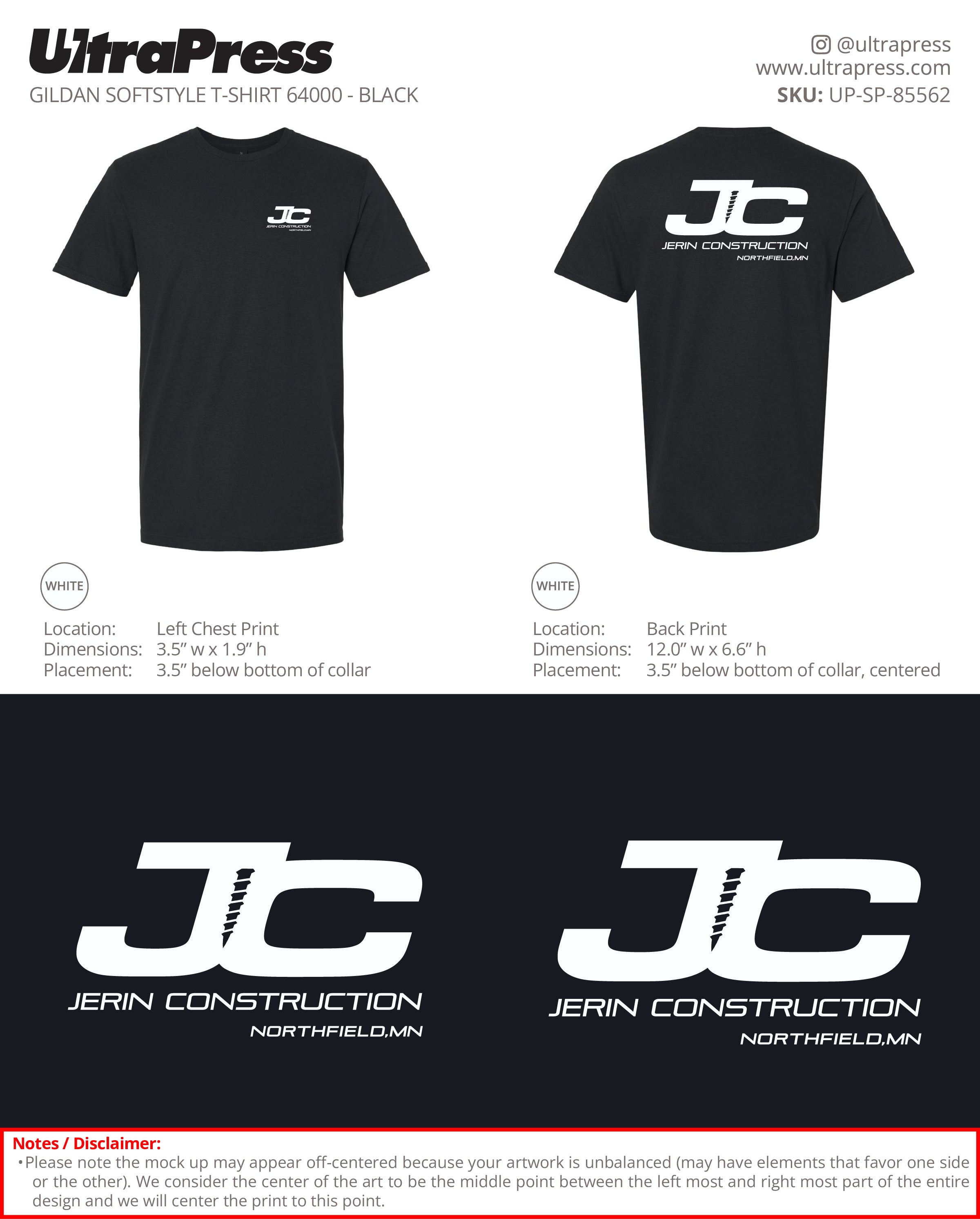 UP-SP-85562 Jerin Construction - Jerin LLC 100 Pieces Package Deal (Bulk)