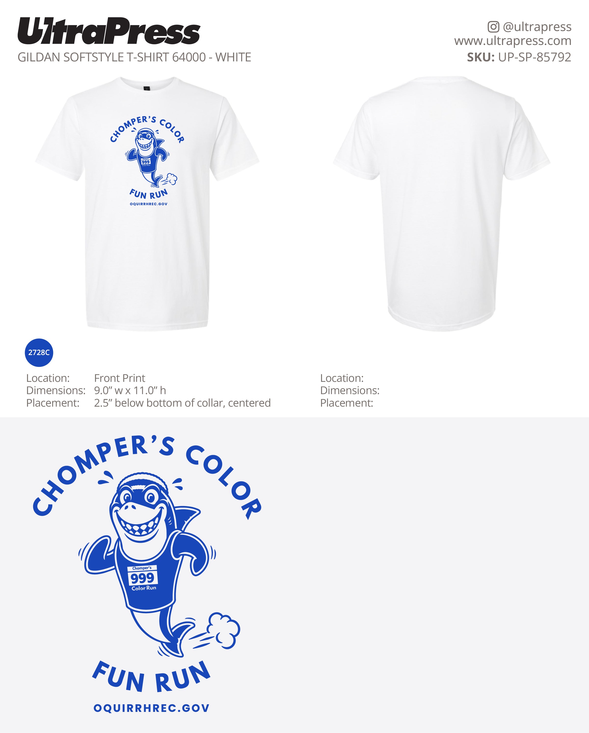 UP-SP-85792 Chomper's Color Fun Run - Kevin Schmidt - 100 Min Qty - Package Deal (Bulk)