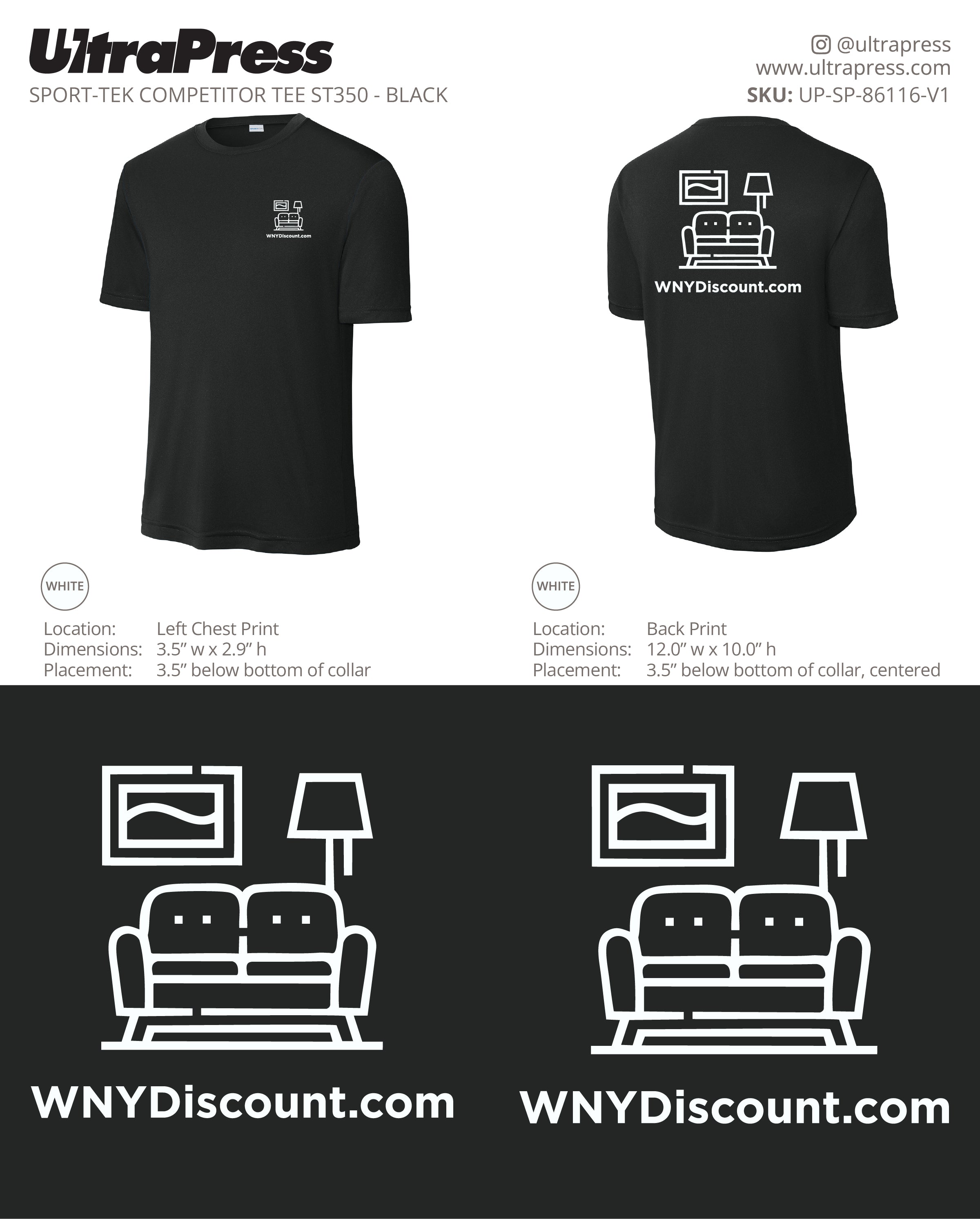 UP-SP-86116 WYNDiscount Competitor Tee - Brian Monaco 24 Min Qty (Bulk)