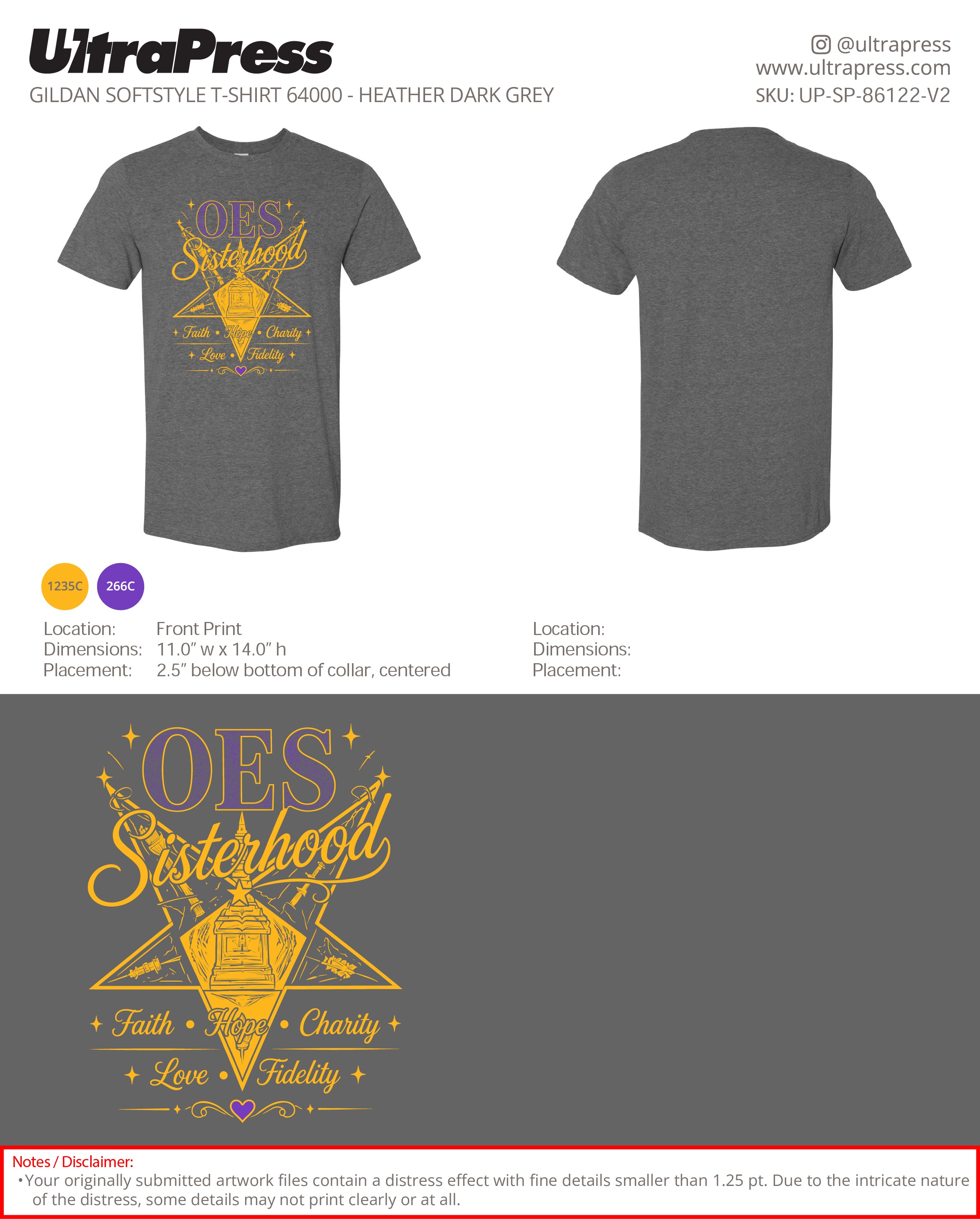 UP-SP-86122 OES Sisterhood - Stephanie Rountree 100 Min Qty (Bulk)