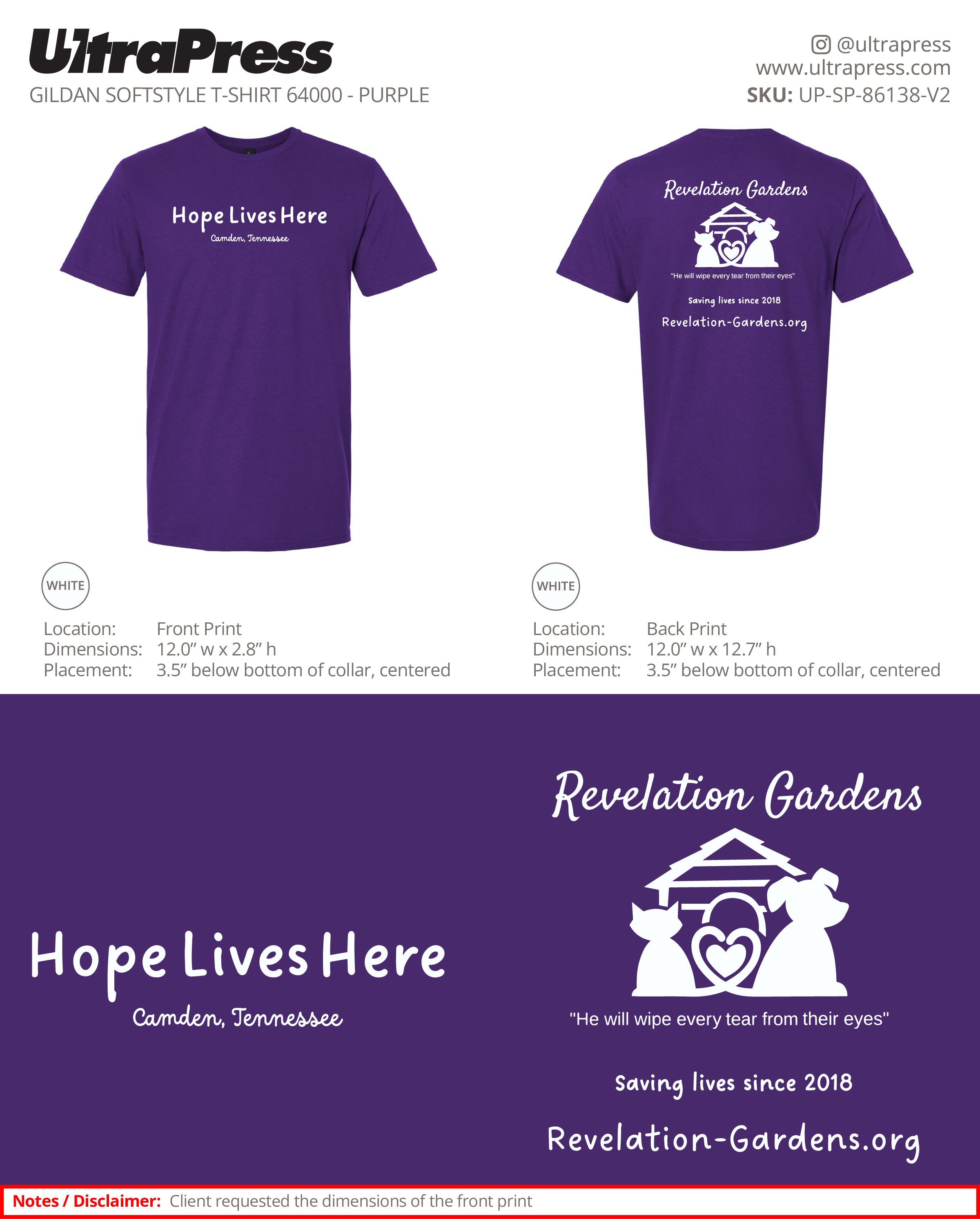 UP-SP-86138 Hope Lives Here - Dawn Harris 100 Pieces Package Deal (Bulk)