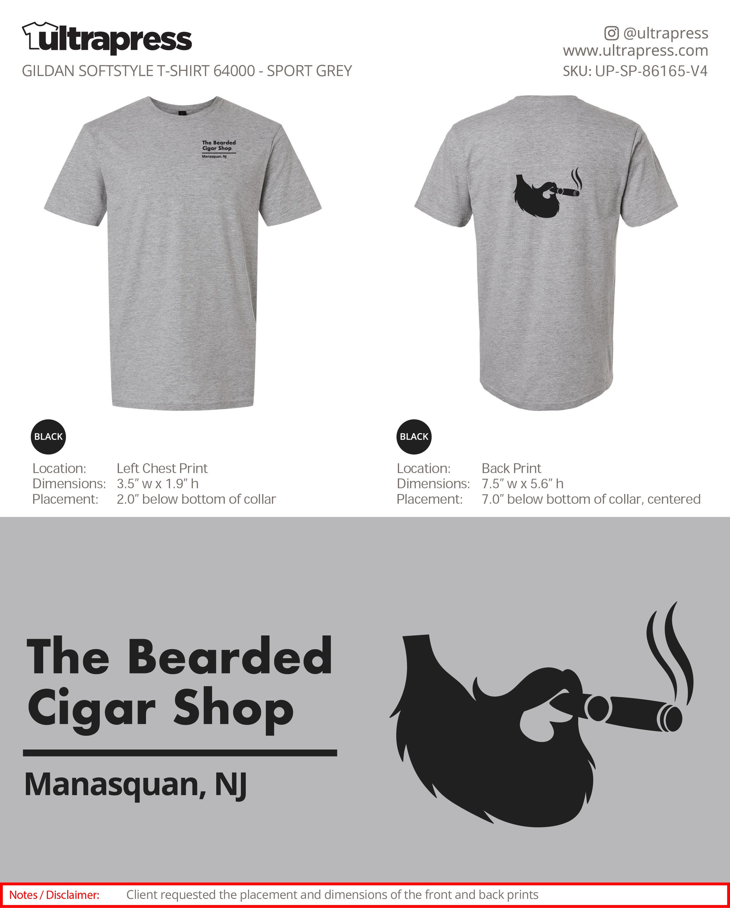 UP-SP-86165 The Bearded Cigar Shop - Alberto Guerra - 100 Min Qty - Package Deal (Bulk)