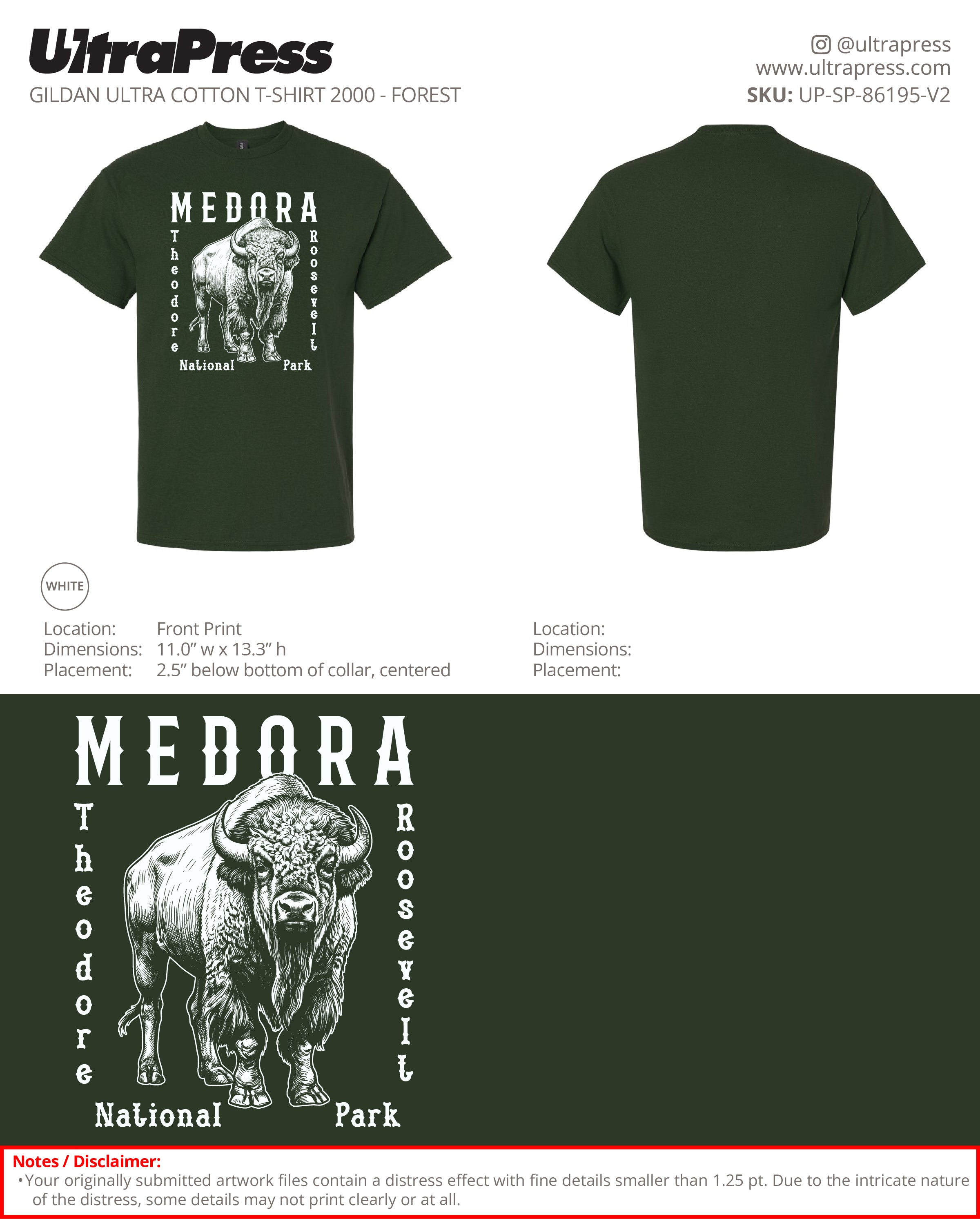 UP-SP-86195 Medora White Logo SHIRTS - Troy Mack - 100 Min Qty - Package Deal (Bulk)
