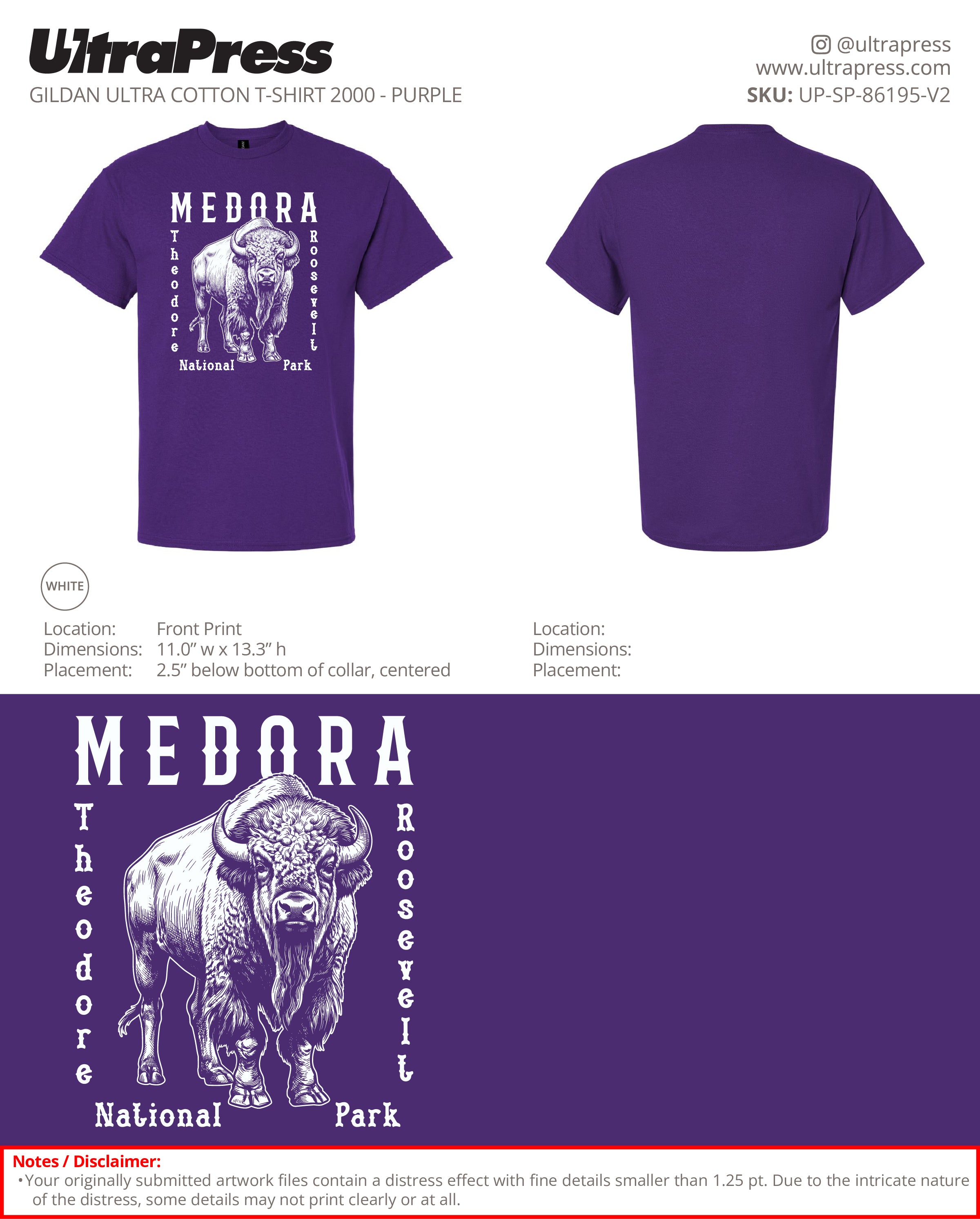 UP-SP-86195 Medora White Logo SHIRTS - Troy Mack - 100 Min Qty - Package Deal (Bulk)