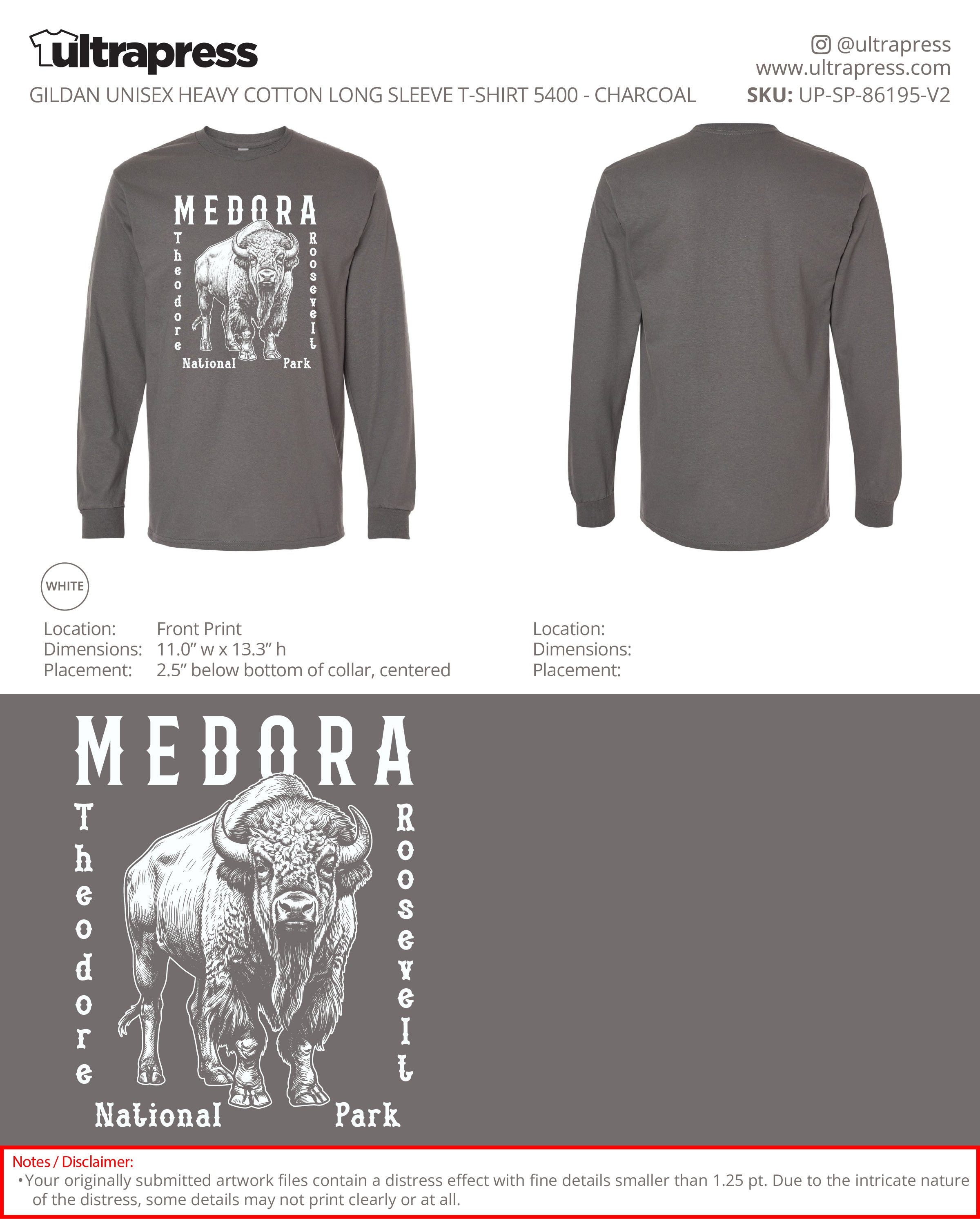 UP-SP-86195 Medora White Logo Long Sleeves - Troy Mack - 100 Min Qty - Package Deal (Bulk)