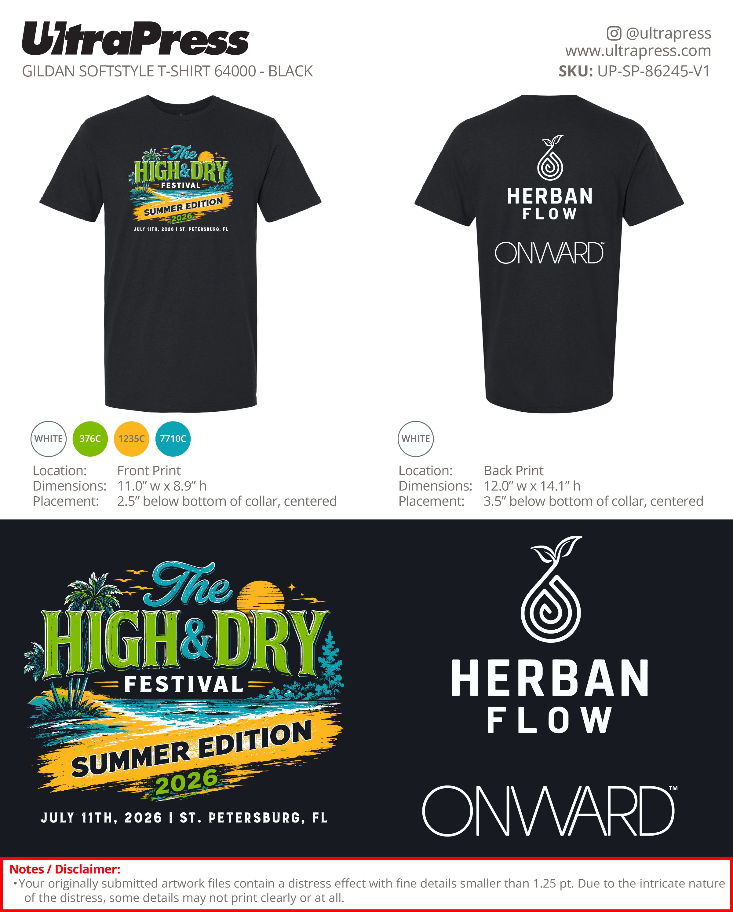 UP-SP-86245 The High & Dry Festival - Michael Smith 100 PIeces Package Deal (Bulk)