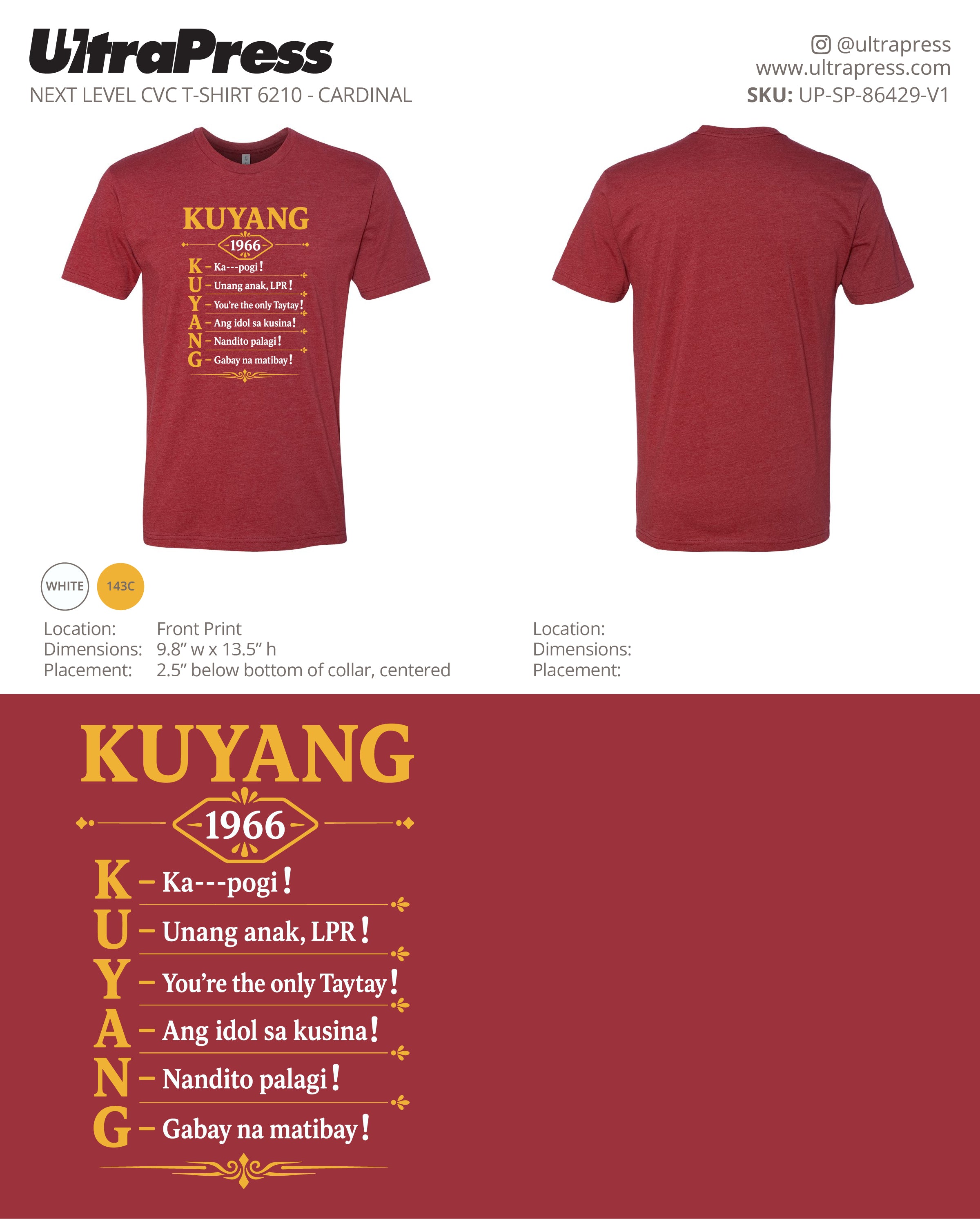 UP-SP-86429 KUYANG - Maria Ces Roque 50 Min Qty (Bulk)