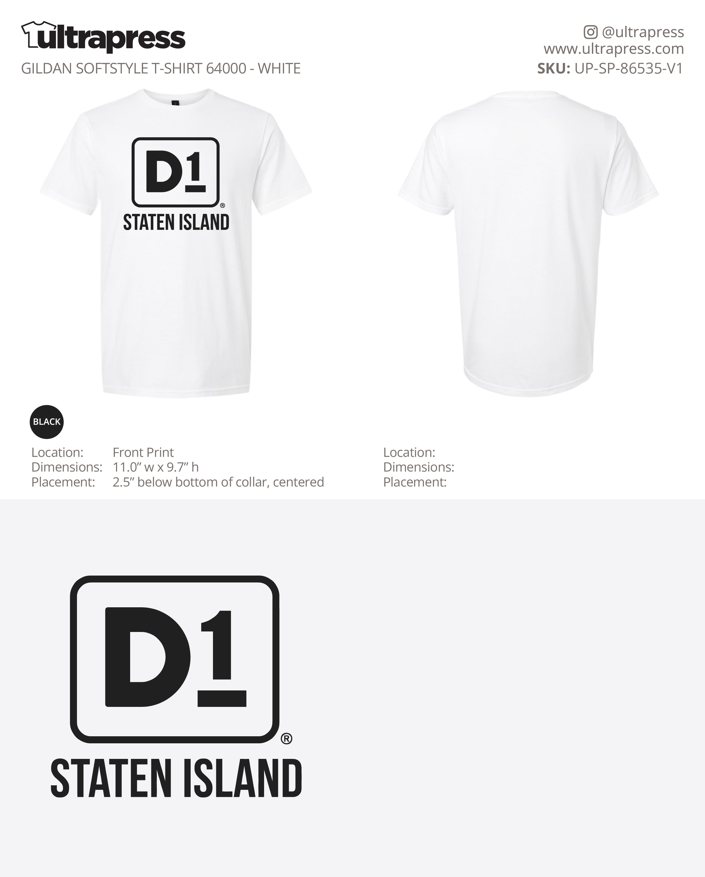UP-SP-86535 D1 Staten Island - Rosnel Dorsainvil - 50 Min Qty - Package Deal (Bulk)