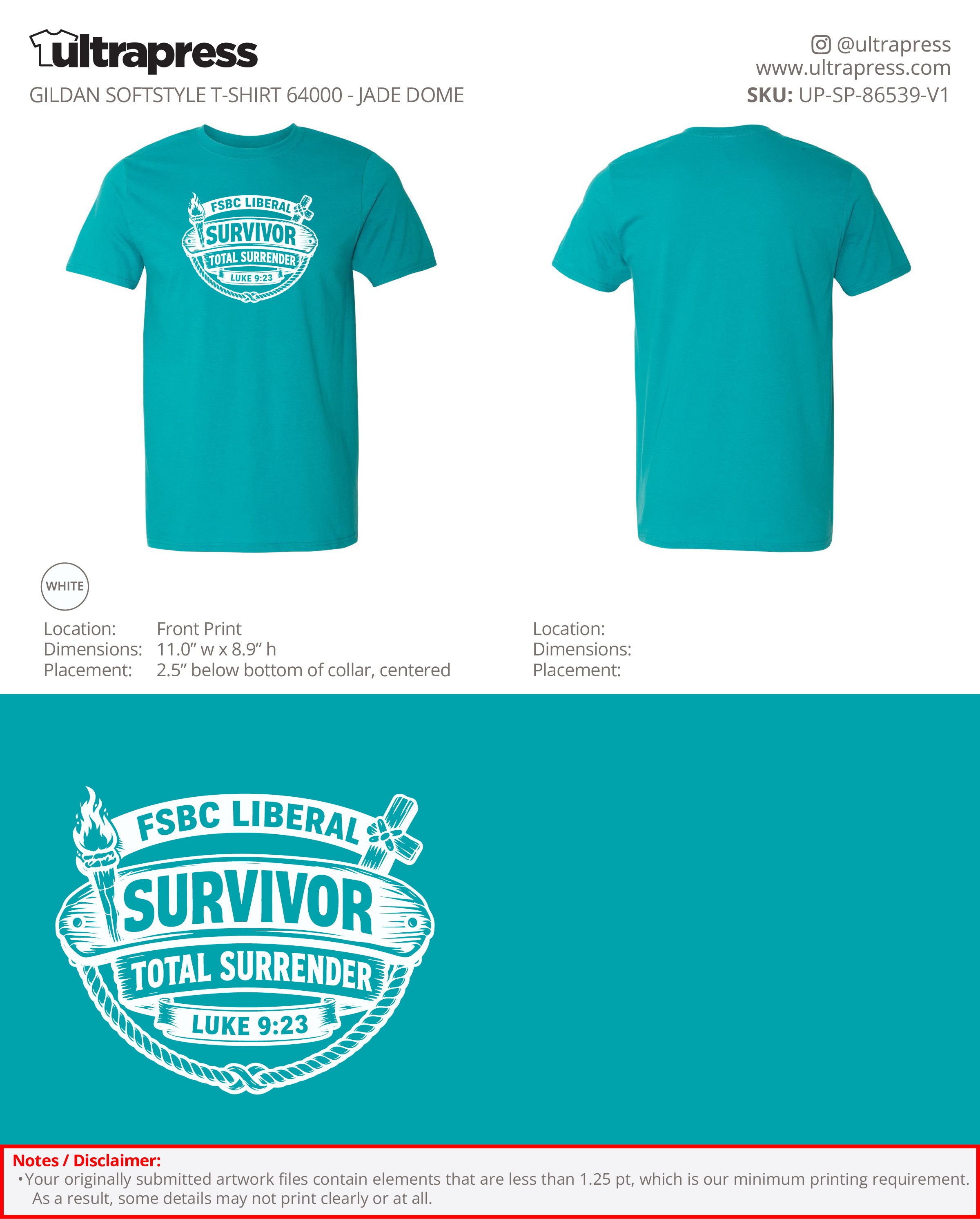 UP-SP-86539 FSBC Liberal Survivor - Andrew Puett - 100 Min Qty - Package Deal (Bulk)