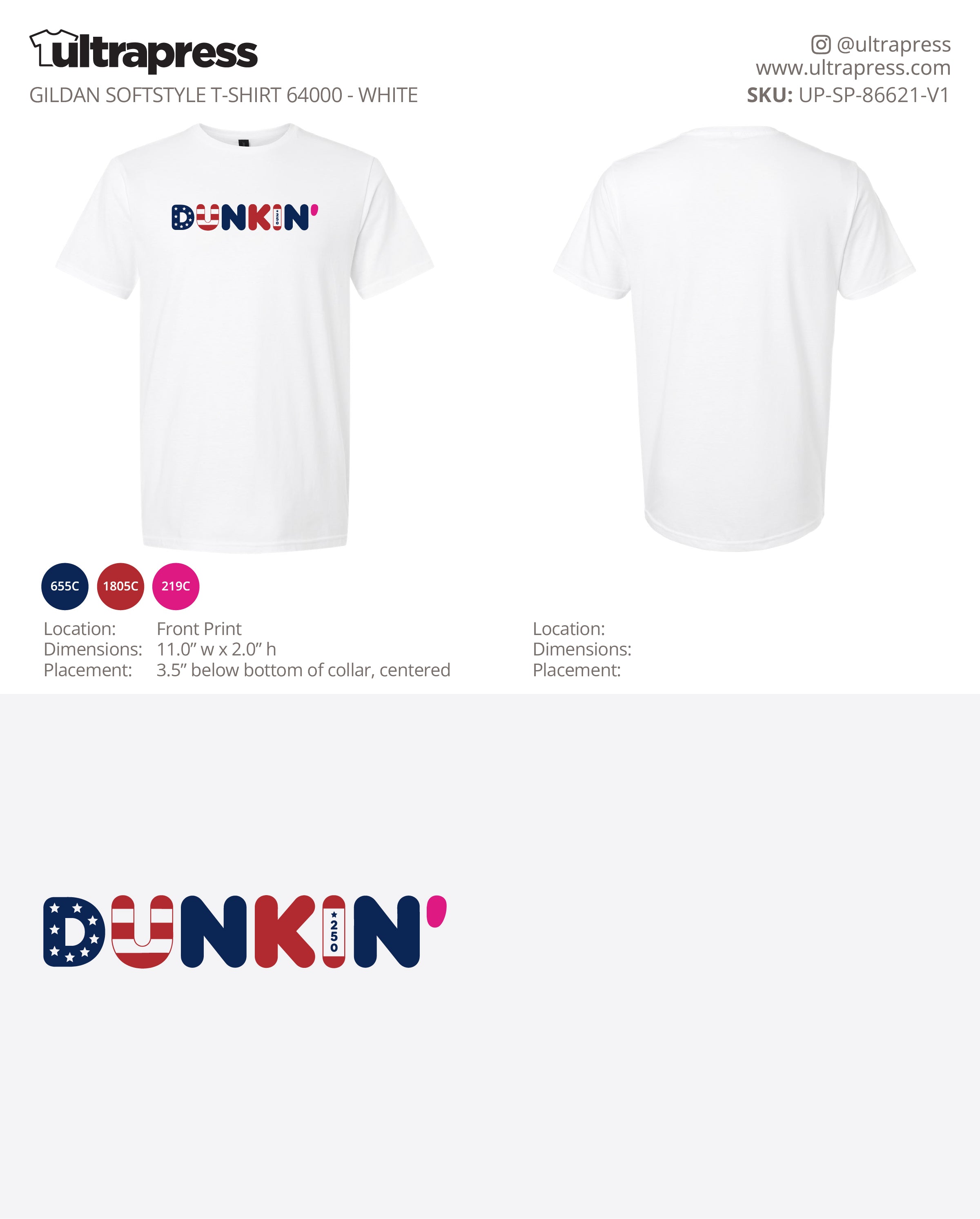 UP-SP-86621 Dunkin' - Michael Resendes - 100 Min Qty - Package Deal (Bulk)