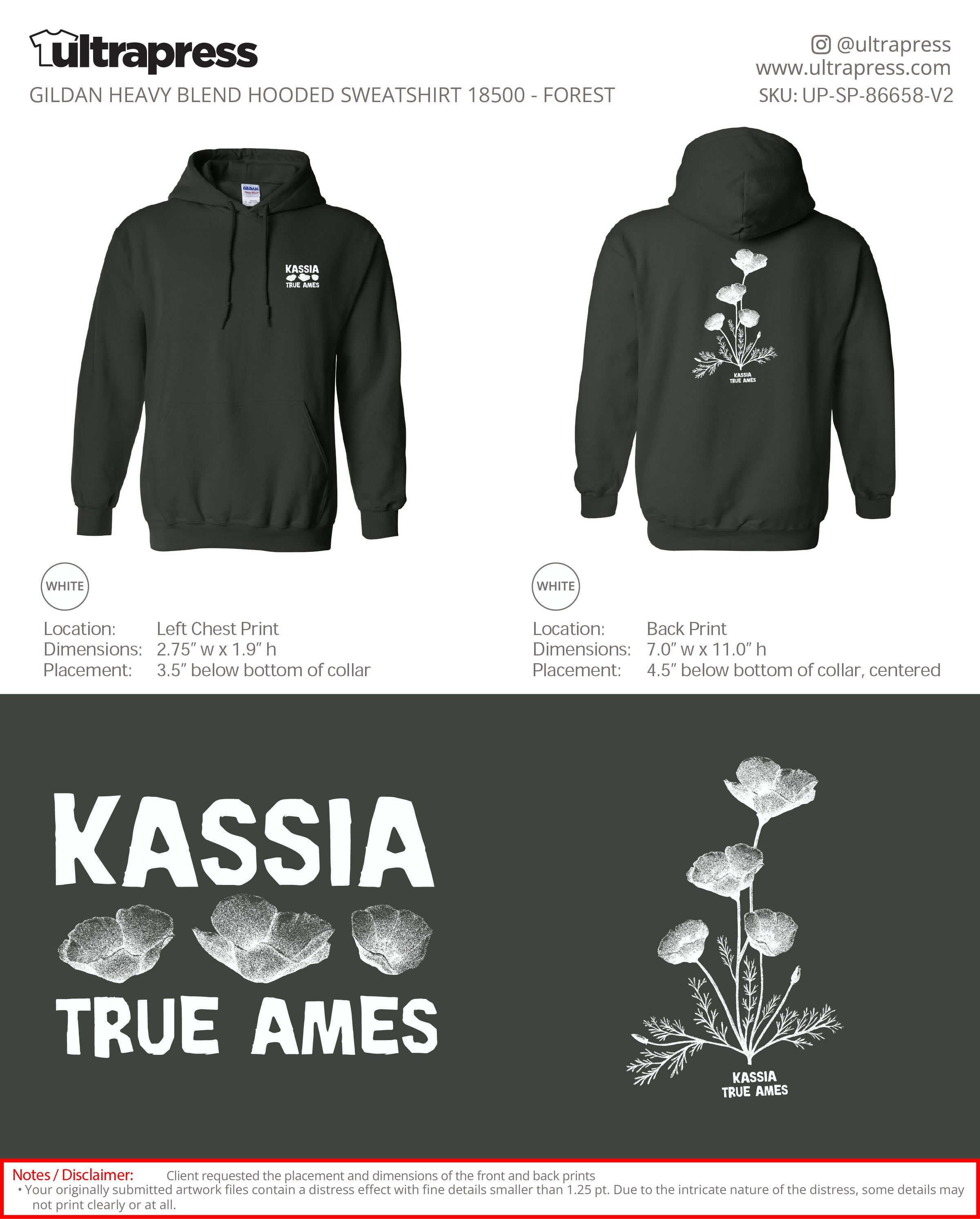 UP-SP-86658 Kassia True Ames Hoodies - Troy Mothershead - 50 Min Qty - Package Deal (Bulk)