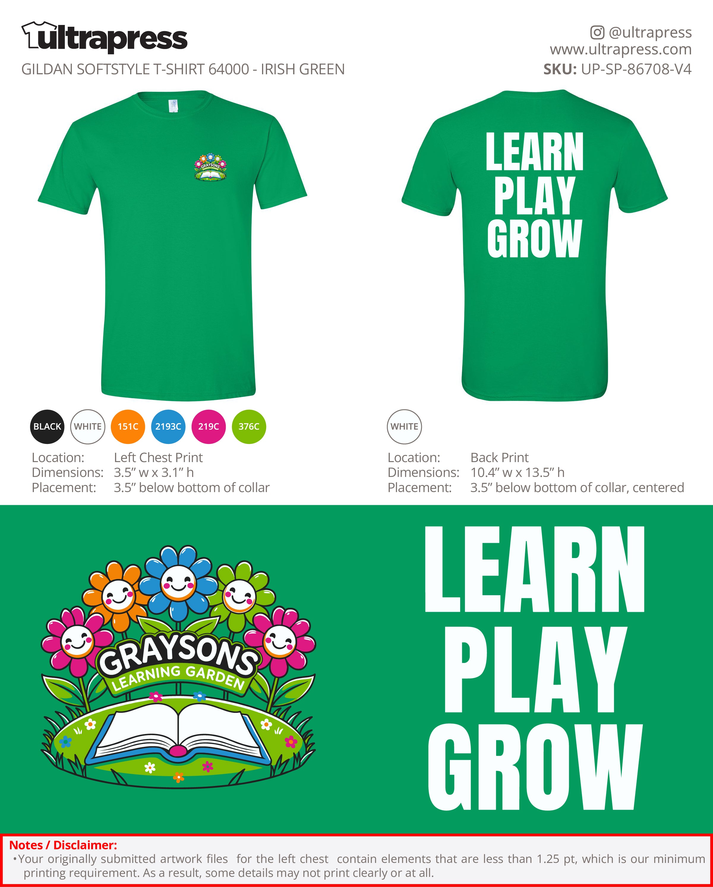 UP-SP-86708 Grayson's Learning Garden - Skyler Jackson 100 Min Qty (Bulk)