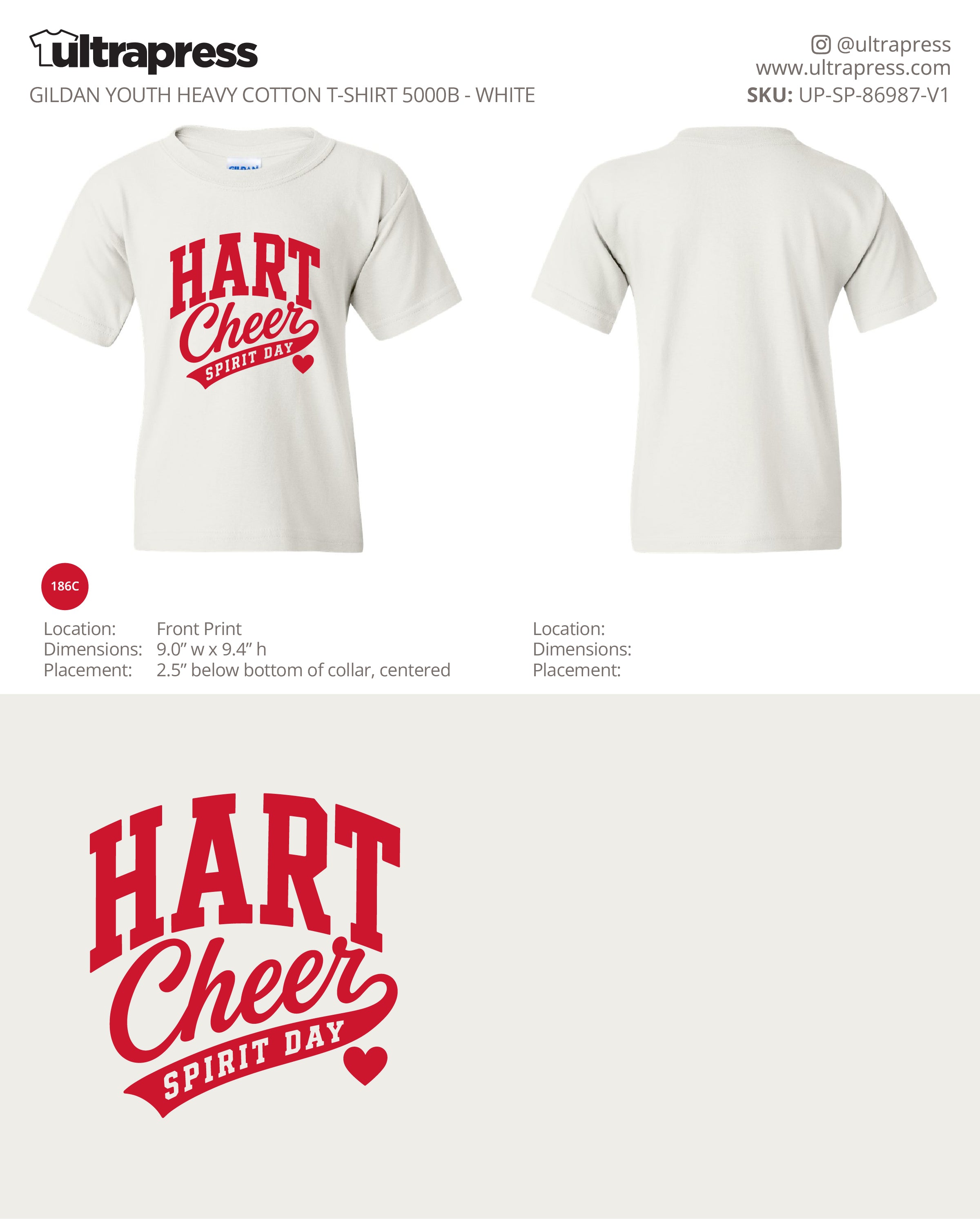 UP-SP-86987 Hart Cheer - Lori Potts - 100 Min Qty - Package Deal (Bulk)