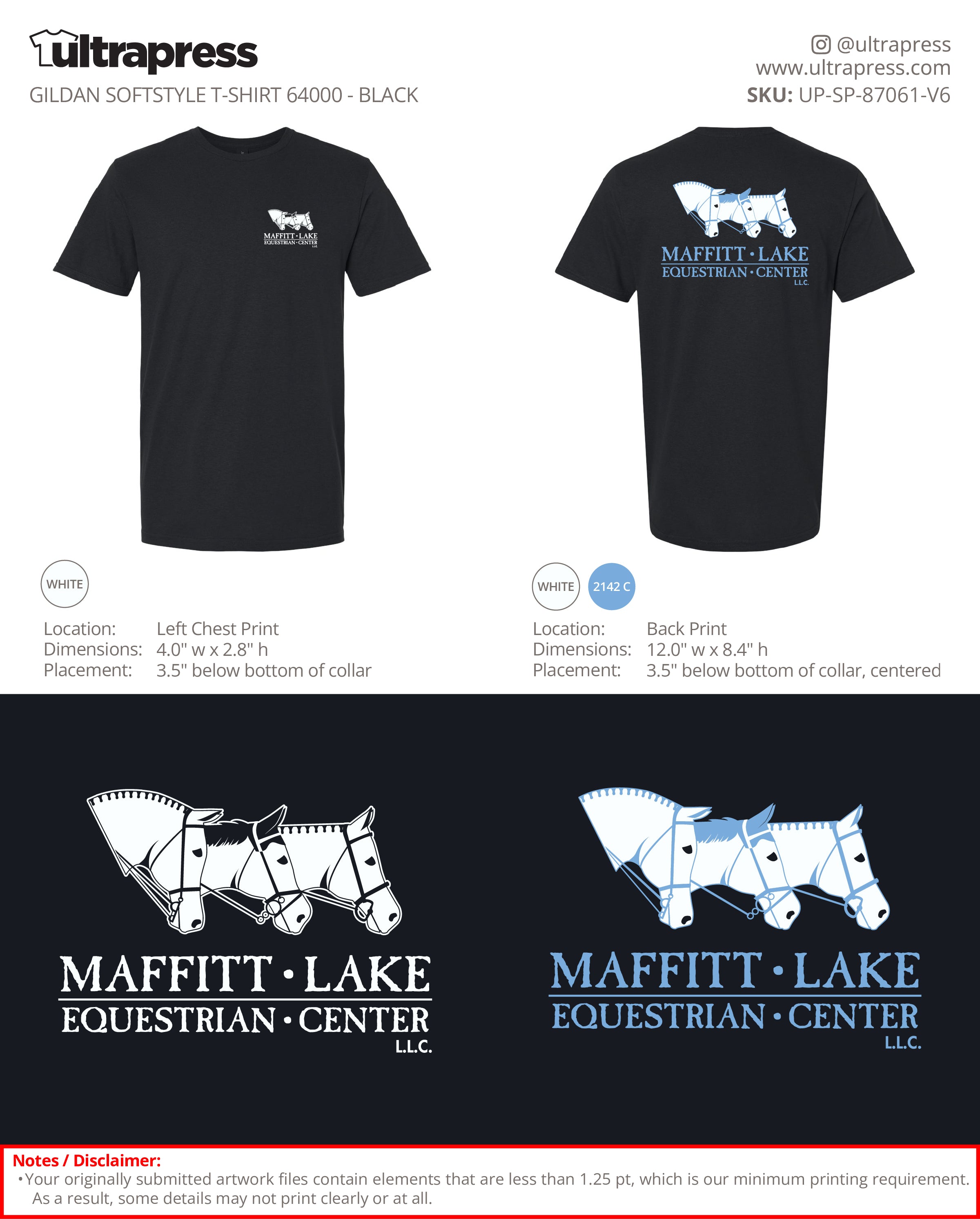 UP-SP-87061 Maffitt Lake Equestrian Center LLC - Mary Hott 100 Min Qty (Bulk)
