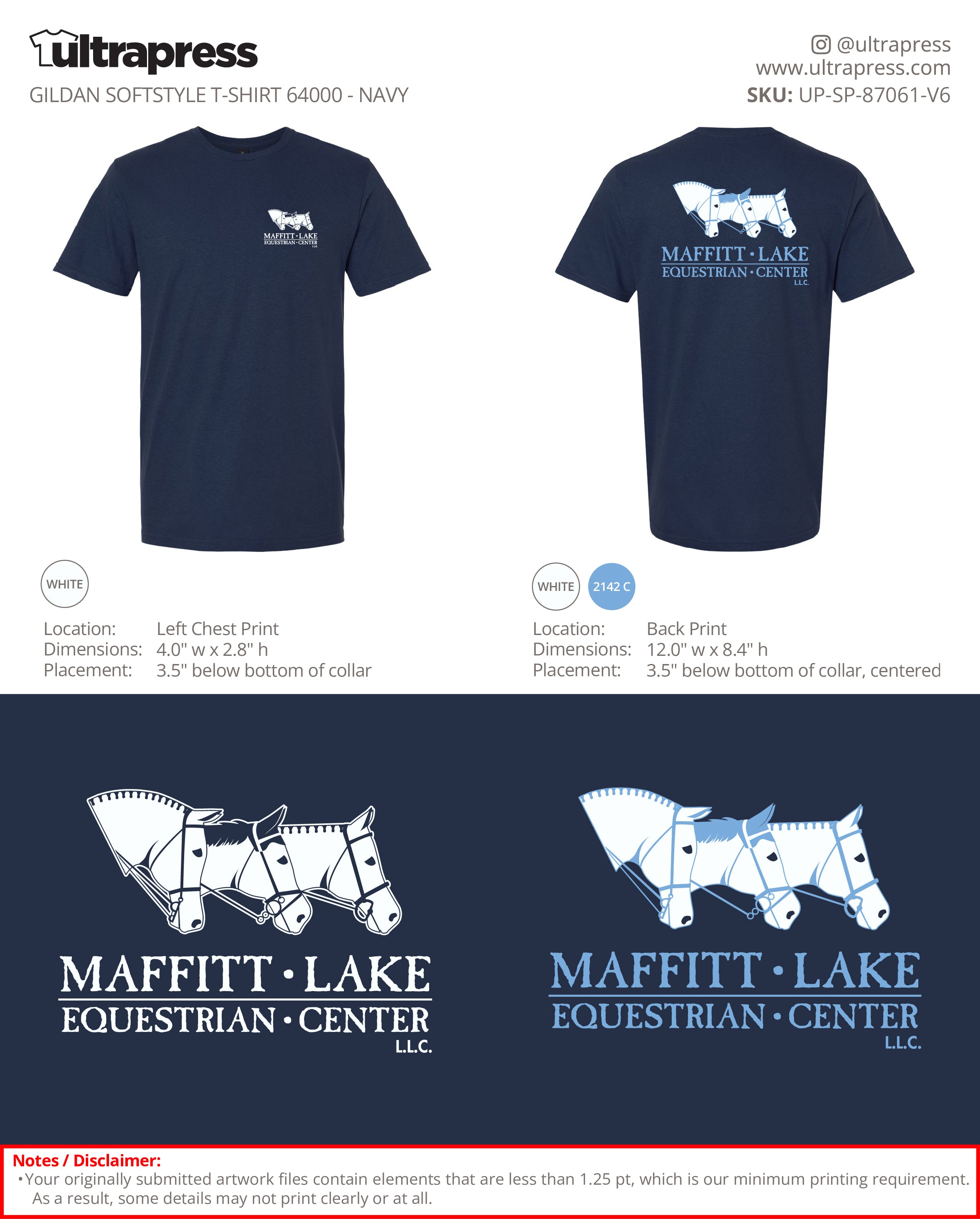 UP-SP-87061 Maffitt Lake Equestrian Center LLC - Mary Hott 100 Min Qty (Bulk)