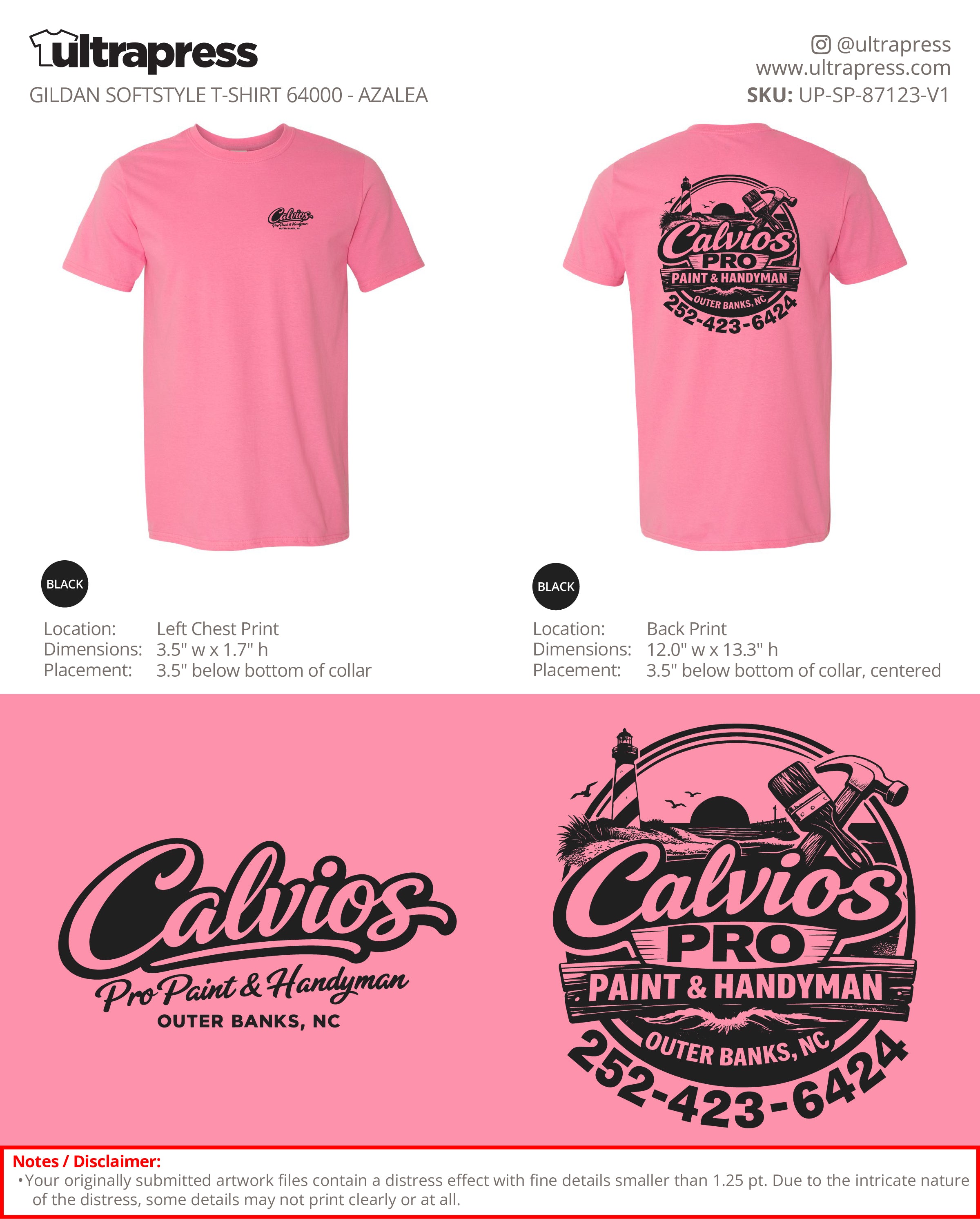 UP-SP-87123 Order #25766 - Jose Calvio 100 Min Qty (Bulk)