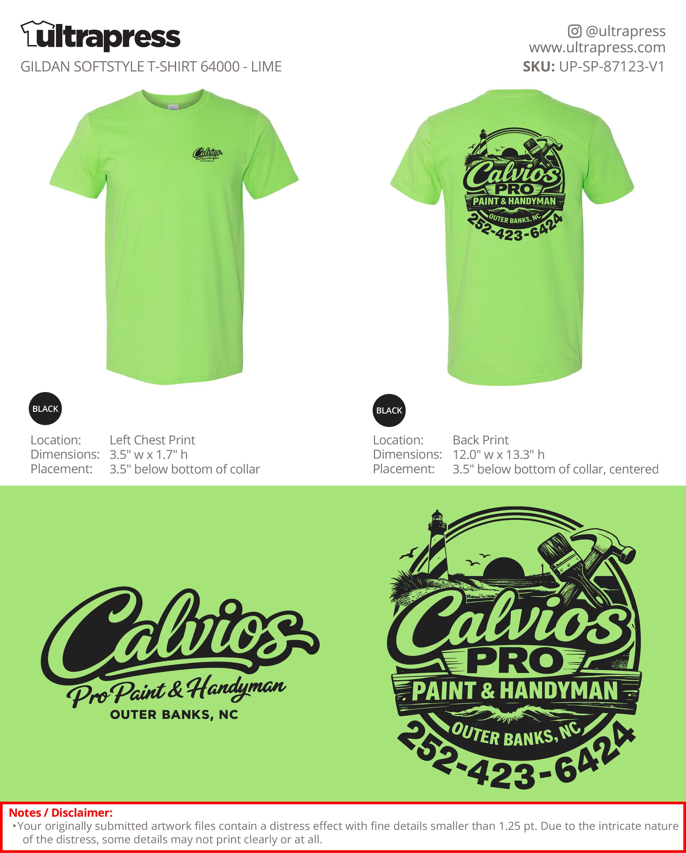 UP-SP-87123 Order #25766 - Jose Calvio 100 Min Qty (Bulk)