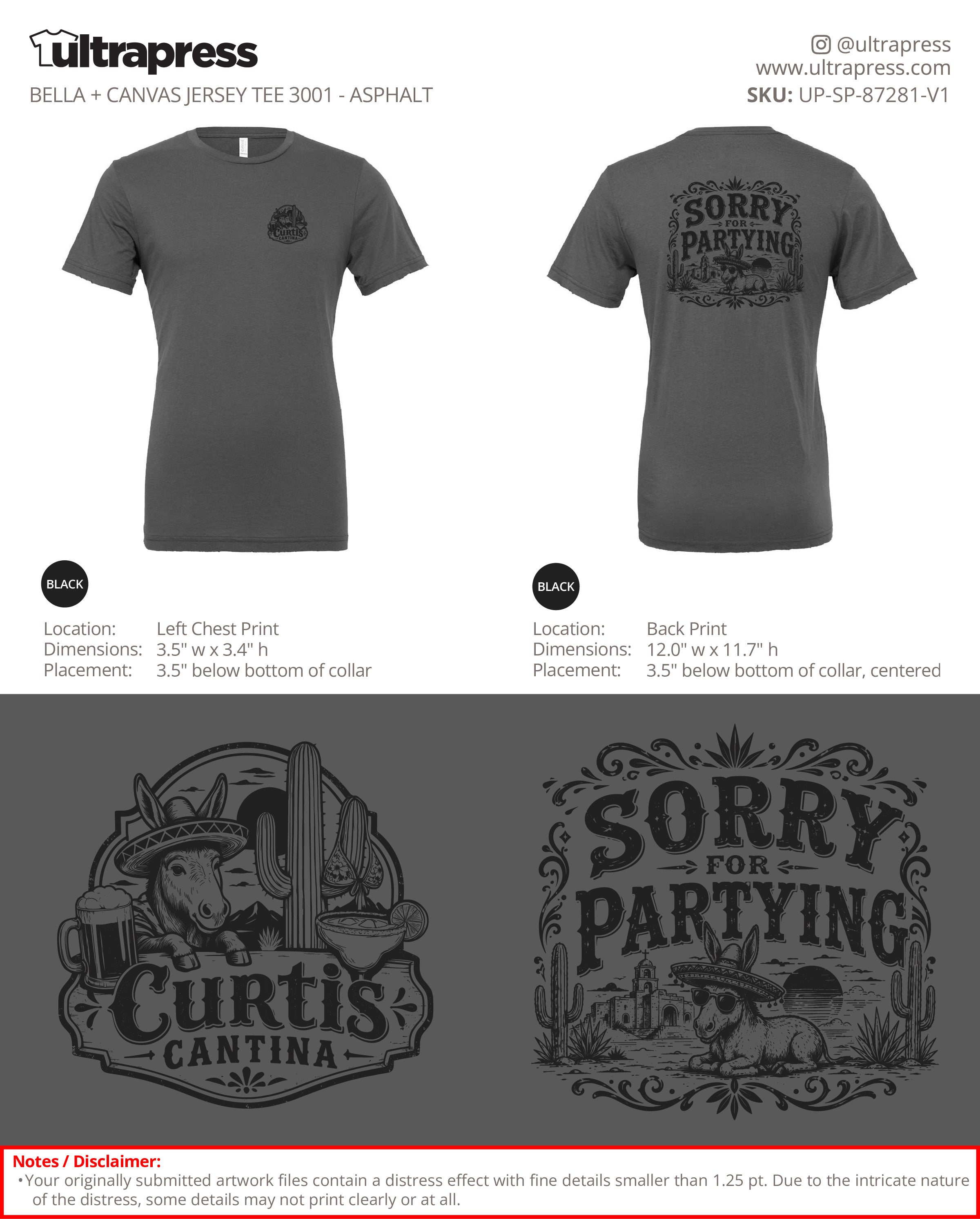 UP-SP-87281 Curtis Cantina (ADULT) - Colton Curtis 100 Min Qty - Package Deal (Bulk)