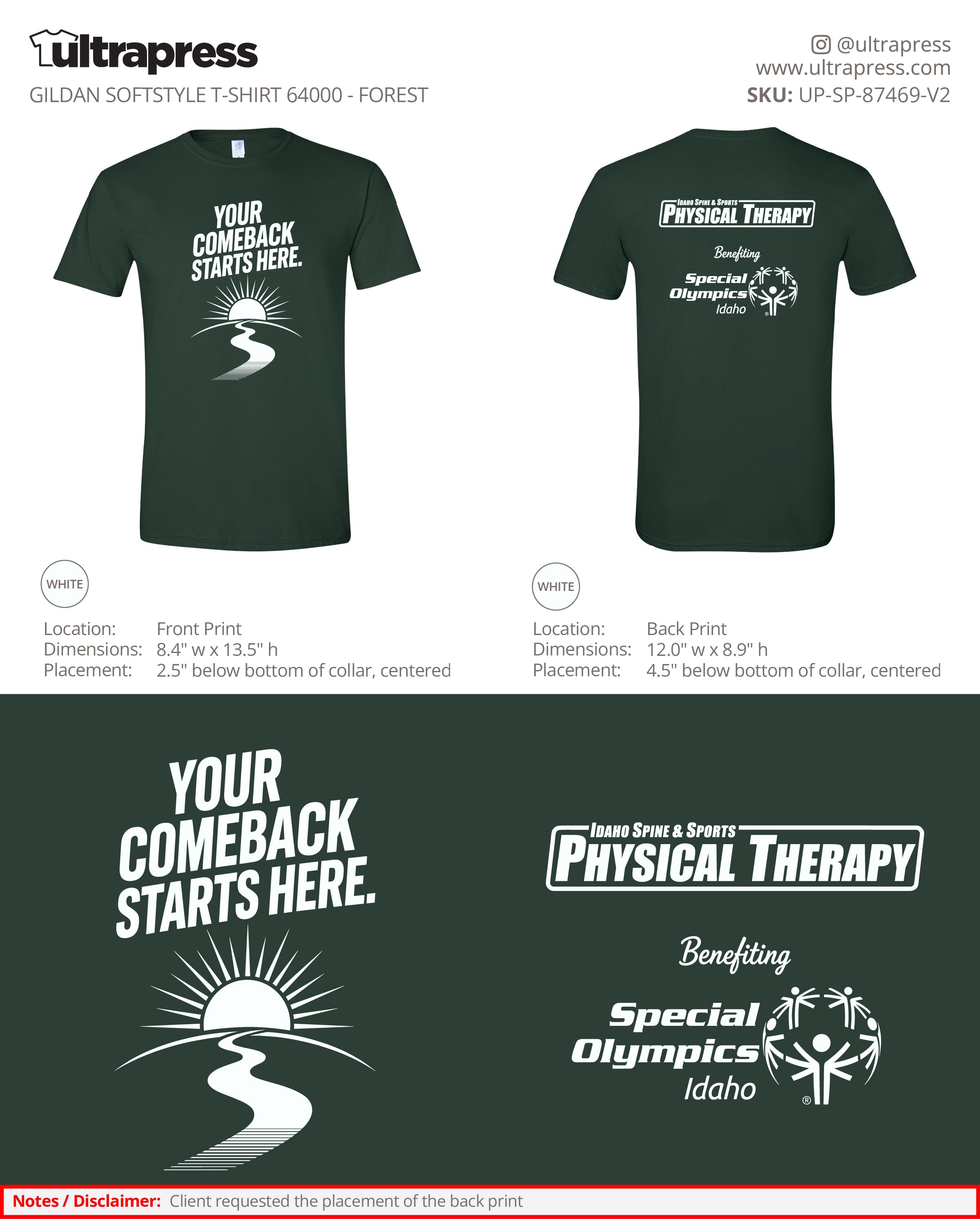 UP-SP-87469 Your Comeback Starts Here - Sydney Adams - 100 Min Qty - Package Deal (Bulk)