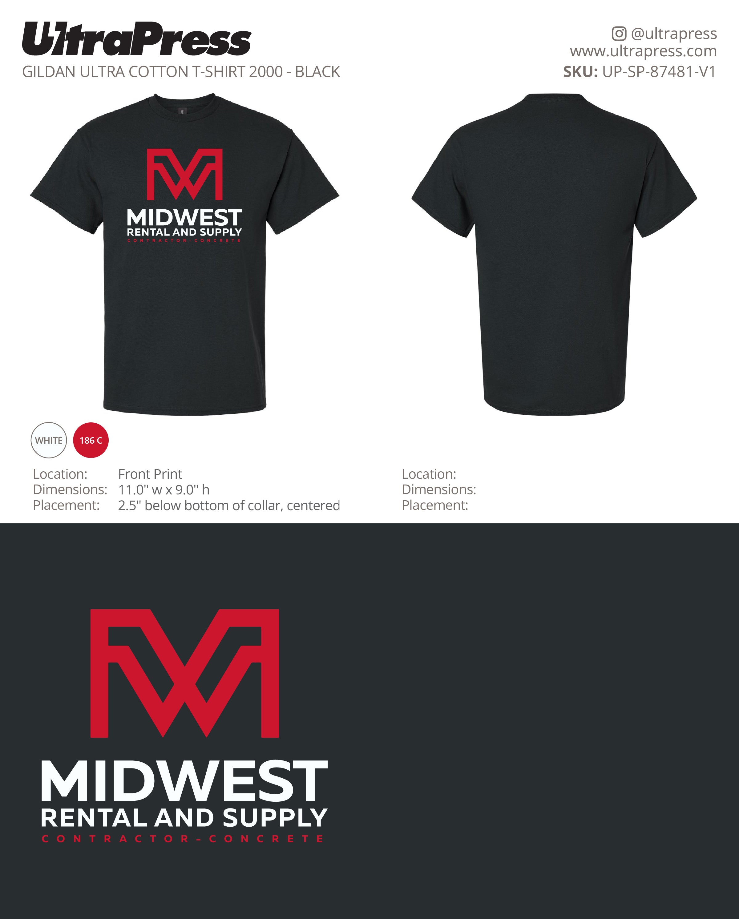 Midwest Rental and Supply - Randy Yono - 100 Min Qty - Package Deal (Bulk)