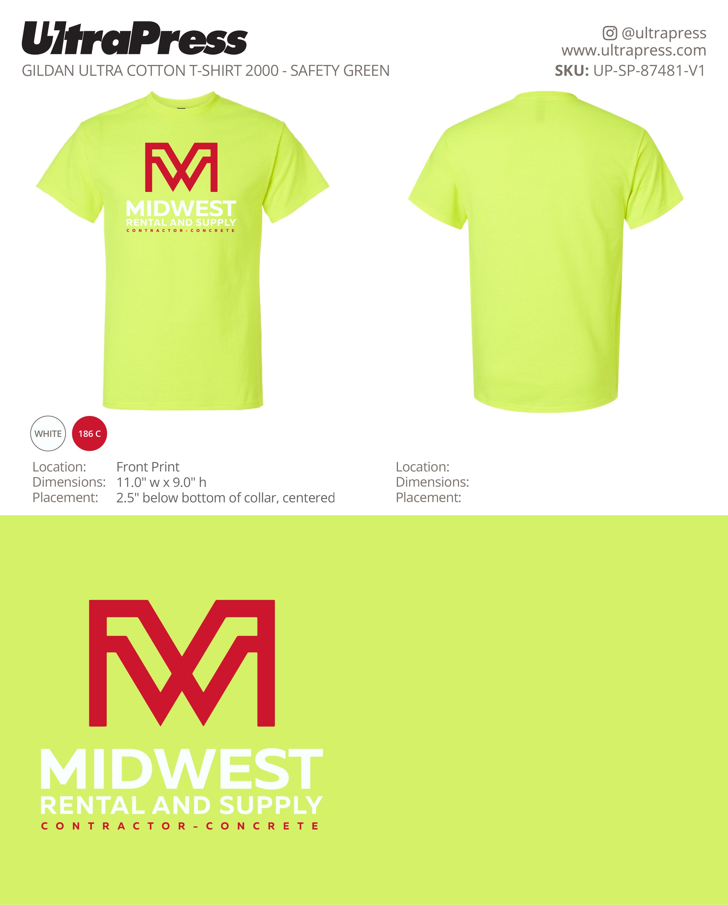 Midwest Rental and Supply - Randy Yono - 100 Min Qty - Package Deal (Bulk)