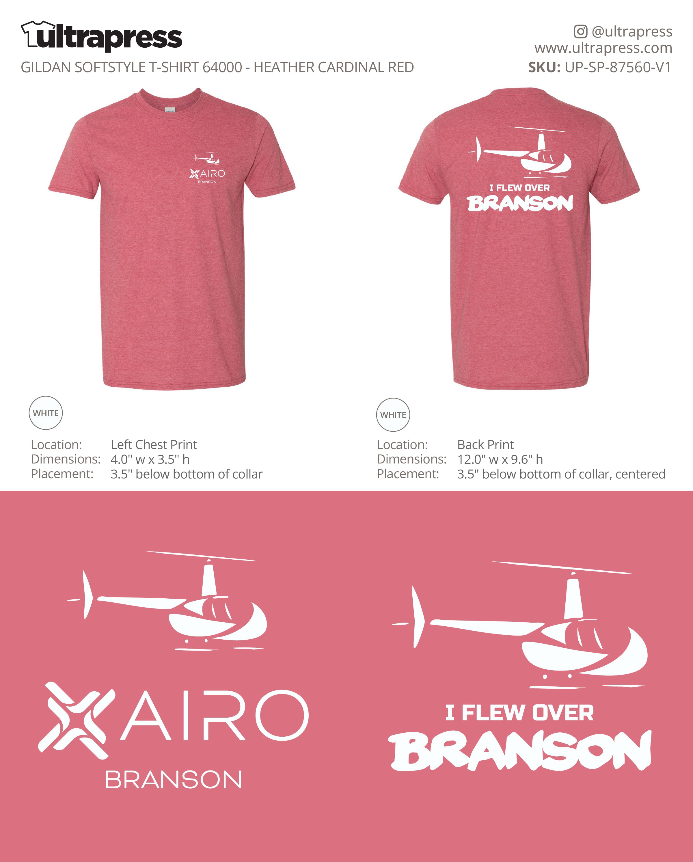 UP-SP-87560 I Flew Over Branson Airo - Camron McAhren - 100 Min Qty - Package Deal (Bulk)