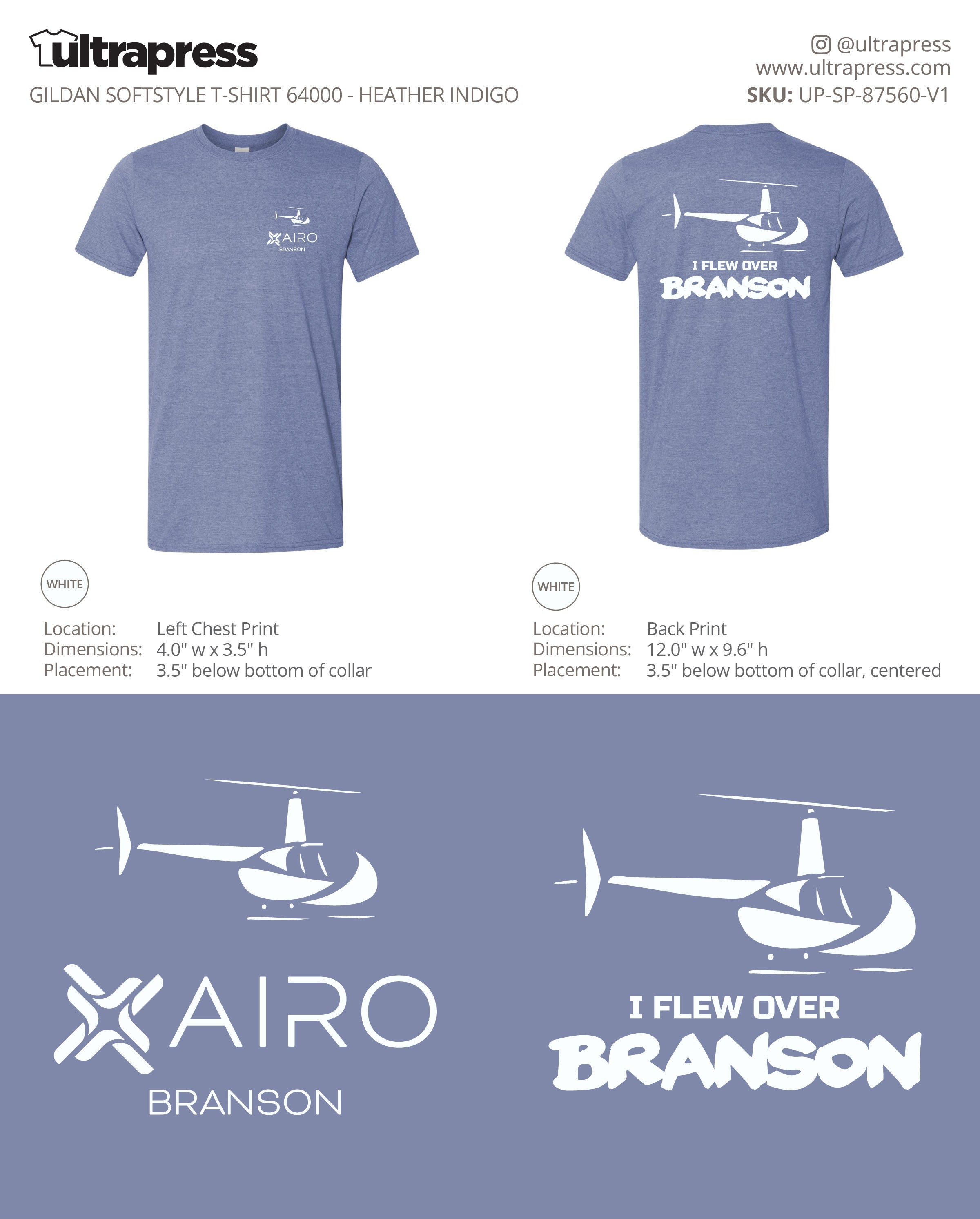 UP-SP-87560 I Flew Over Branson Airo - Camron McAhren - 100 Min Qty - Package Deal (Bulk)