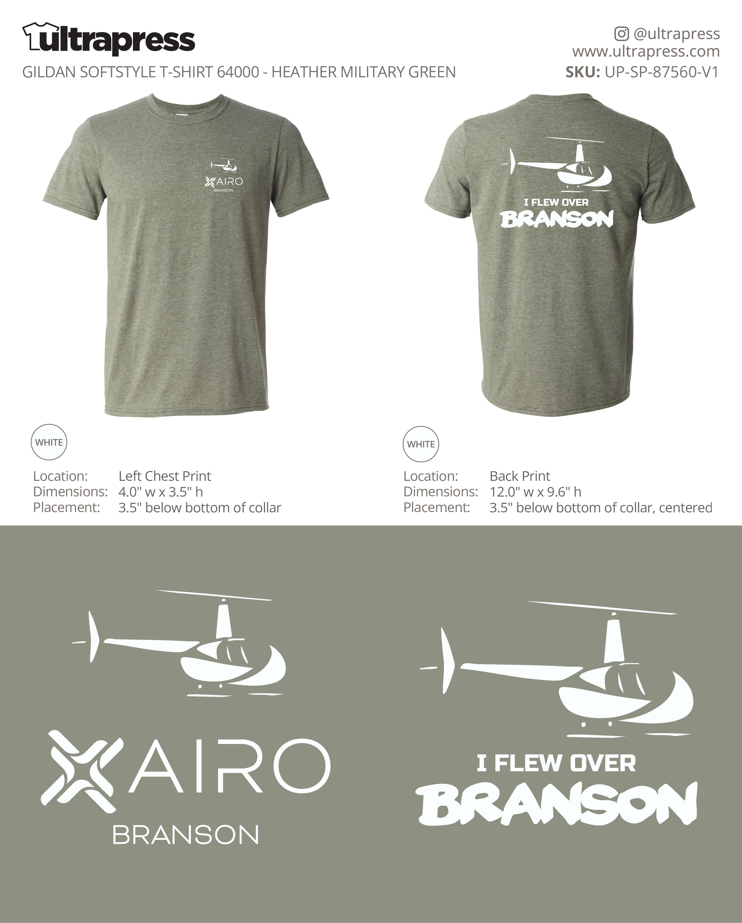 UP-SP-87560 I Flew Over Branson Airo - Camron McAhren - 100 Min Qty - Package Deal (Bulk)