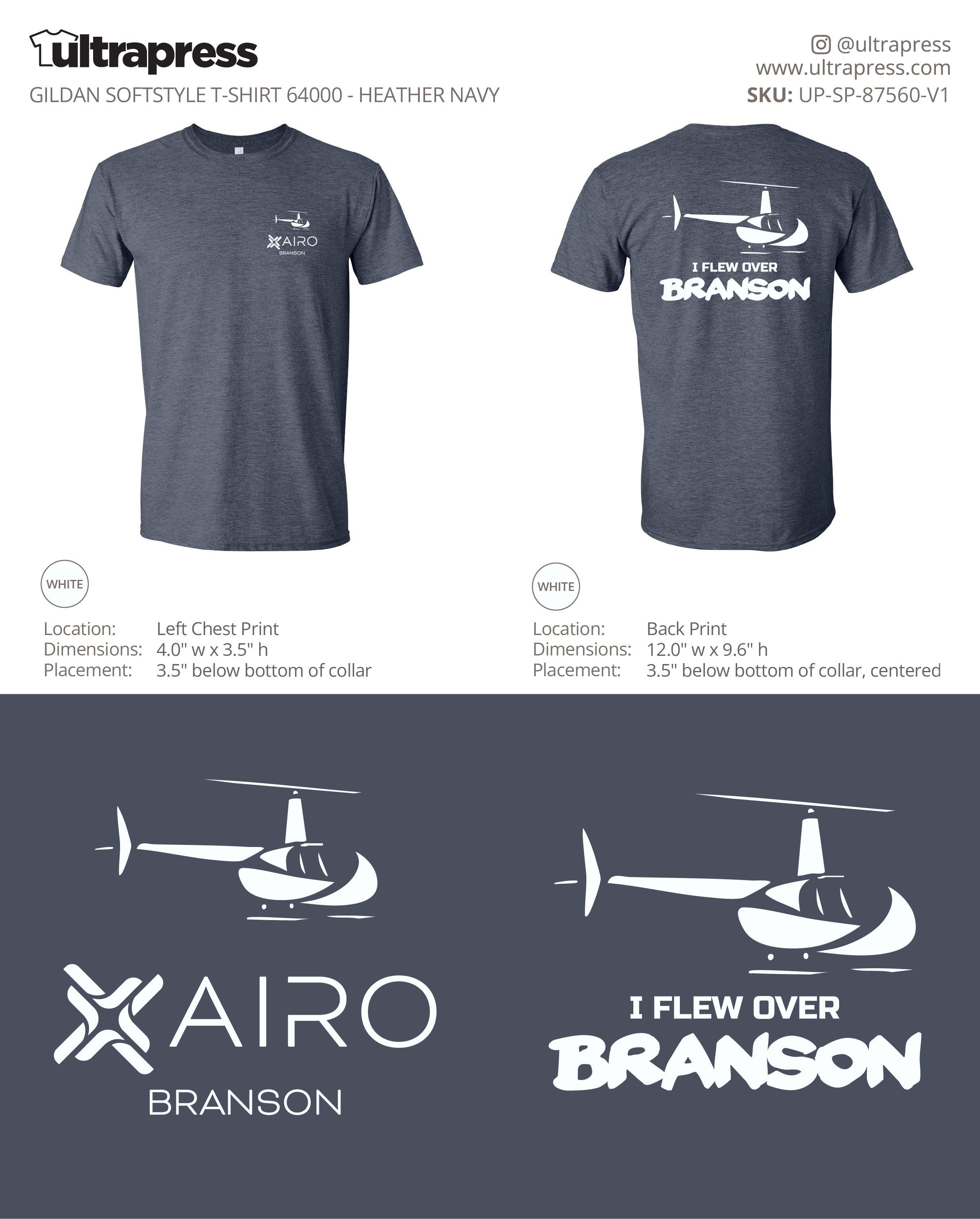 UP-SP-87560 I Flew Over Branson Airo - Camron McAhren - 100 Min Qty - Package Deal (Bulk)