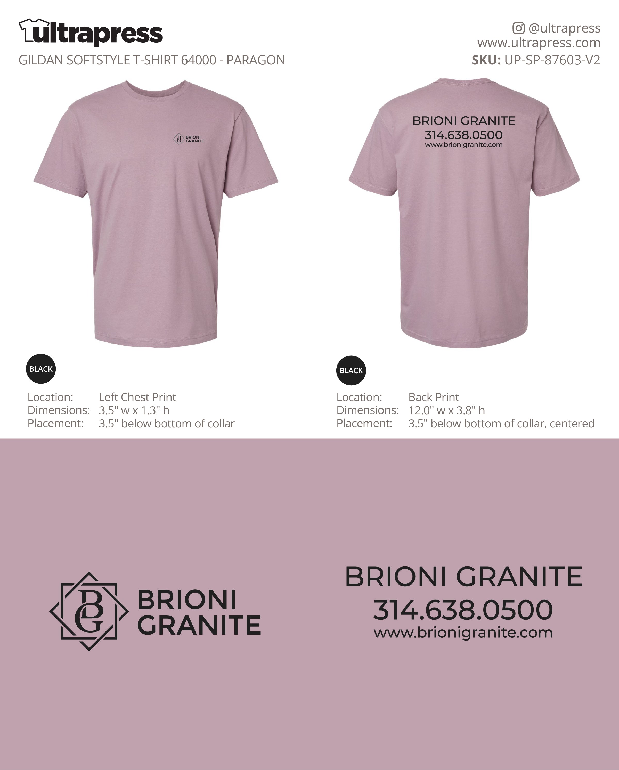 UP-SP-87603 BRIONI GRANITE - Nijaz Mustedanagic - 100 Min Qty - Package Deal (Bulk)