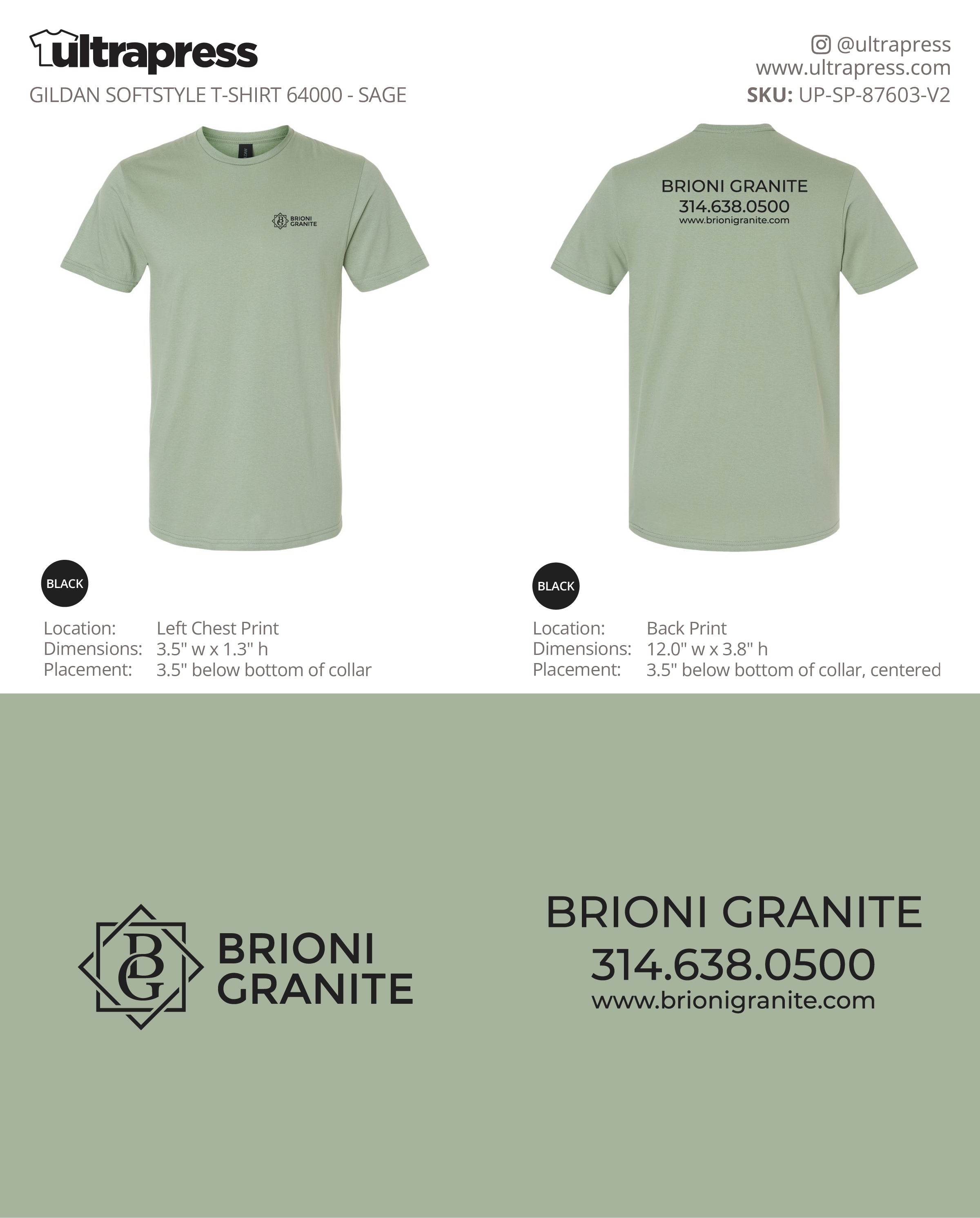 UP-SP-87603 BRIONI GRANITE - Nijaz Mustedanagic - 100 Min Qty - Package Deal (Bulk)