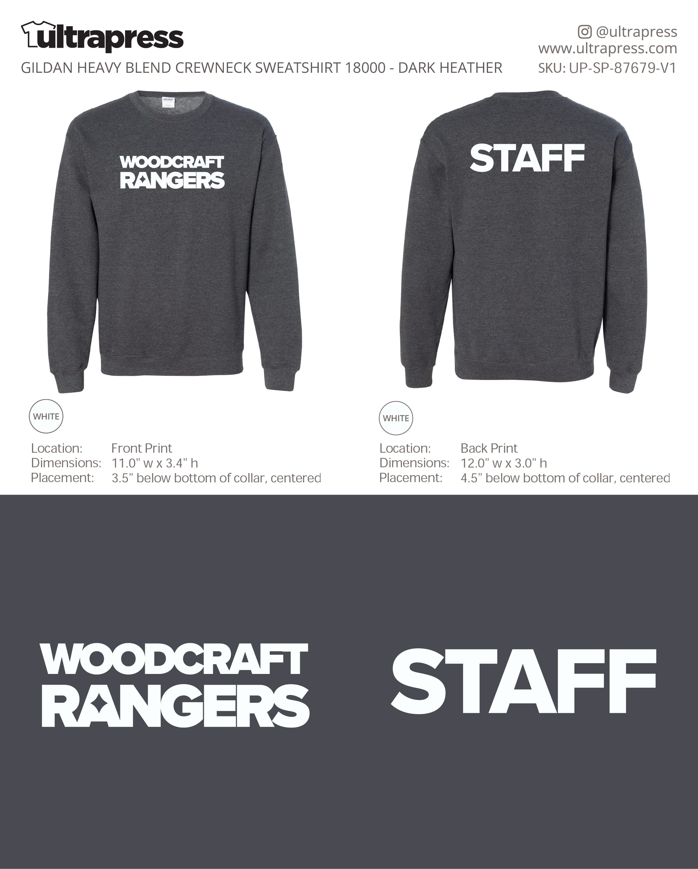 UP-SP-87679 WR Staff Apparel Crewneck - Israel Serna - 100 Min Qty - Package Deal (Bulk)