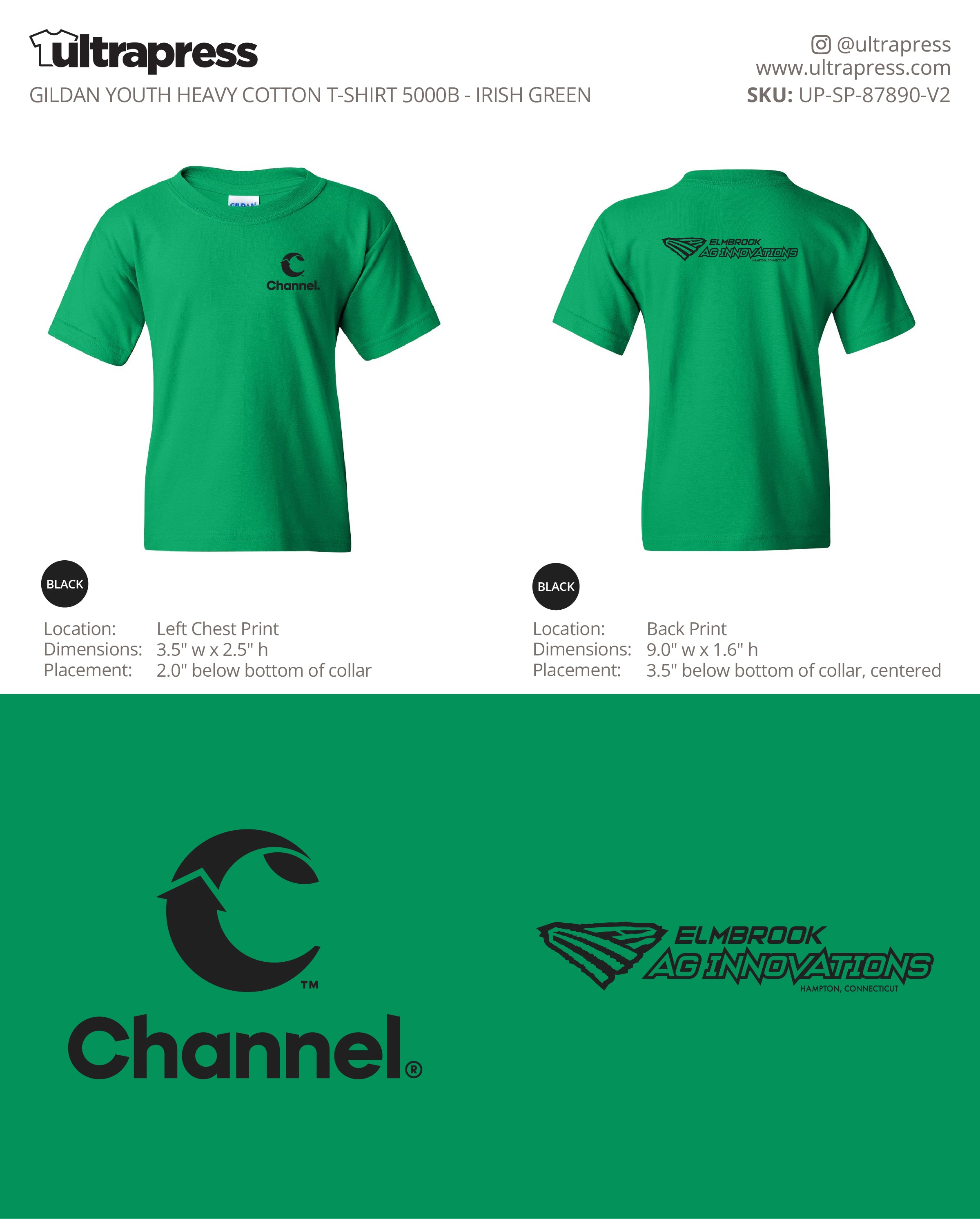 UP-SP-87890 Elmbrook Ag Innovations (Black Logo) - Diane Christadore - 50 Min Qty - Package Deal (Bulk)