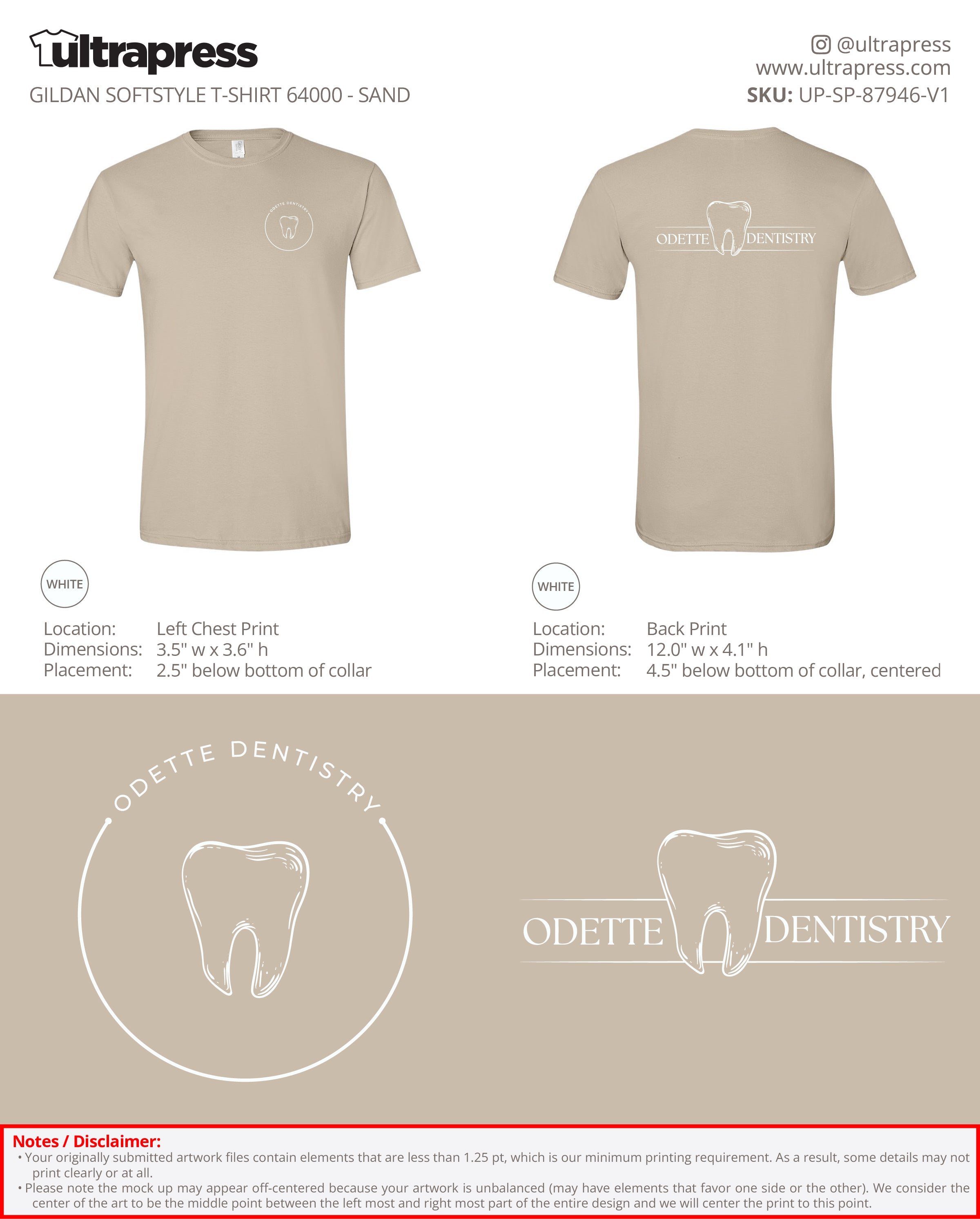 UP-SP-87946 Odette Dentisty - Jerrod Odette - 100 Min Qty - Package Deal (Bulk)