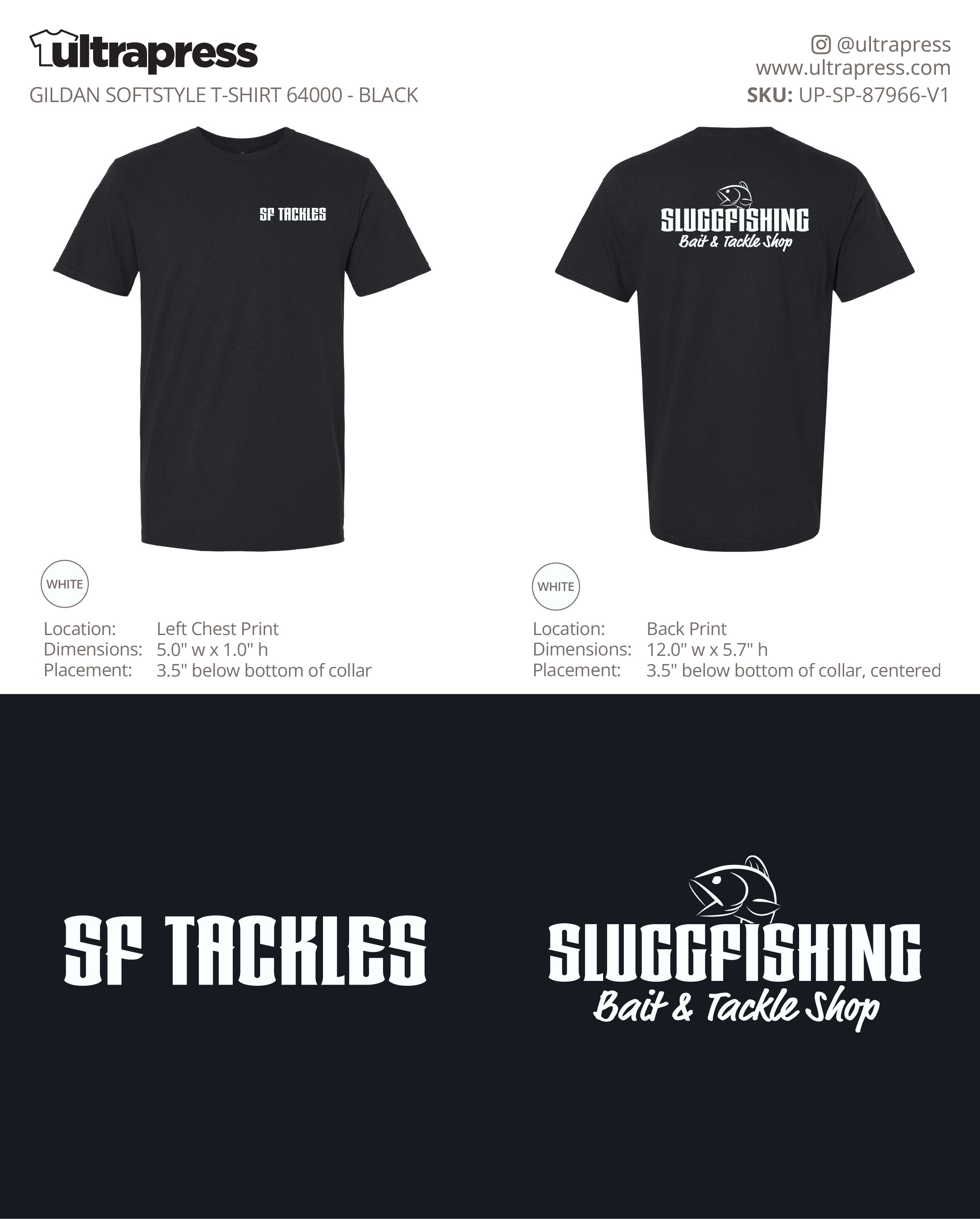 UP-SP-87966 Sluggfishing (White Logo) - Nam Tran - 50 Min Qty - Package Deal (Bulk)