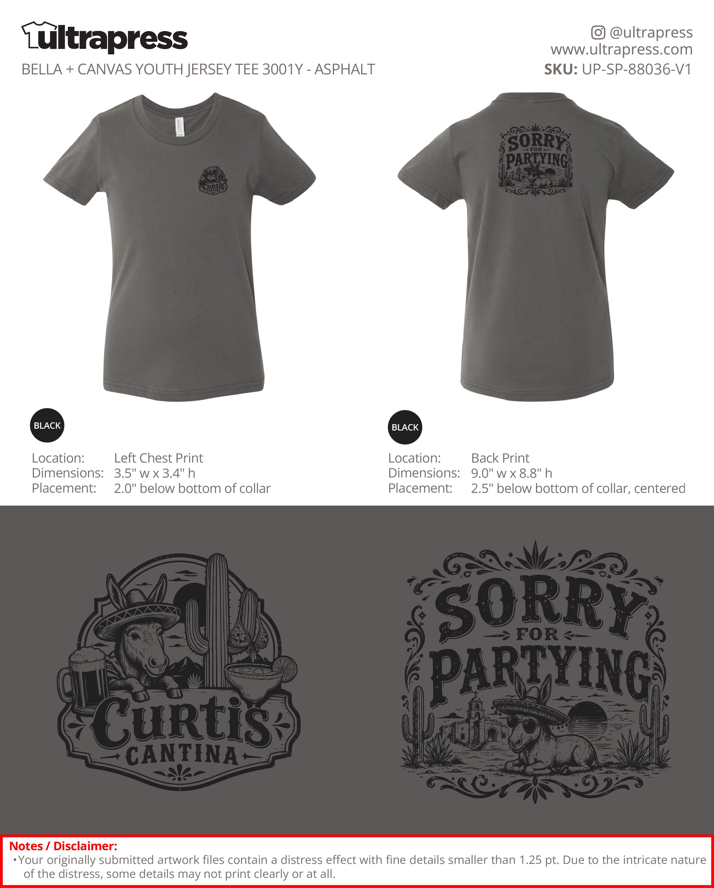 UP-SP-88036 Curtis Cantina (YOUTH) - Colton Curtis 24 Min Qty (Bulk)