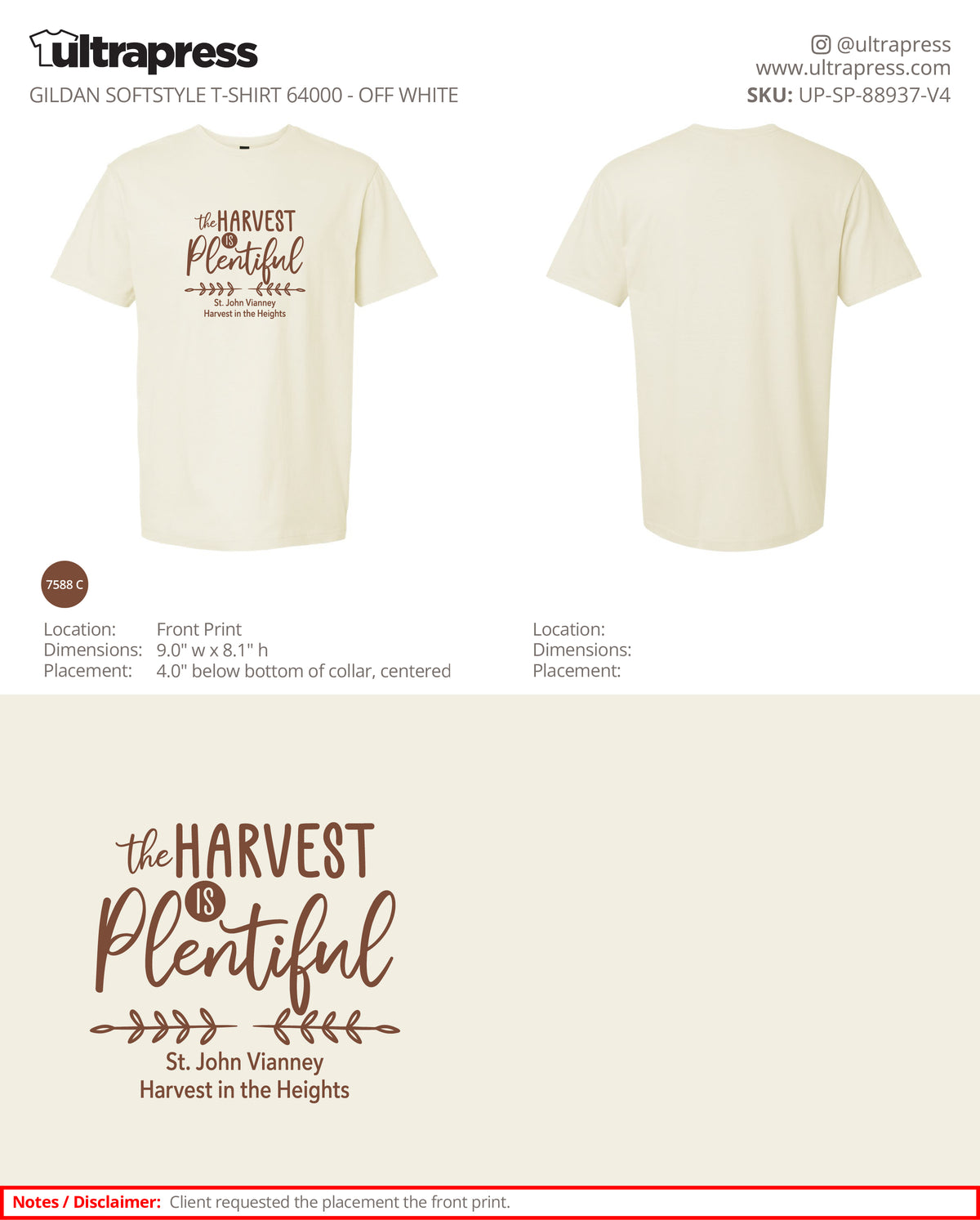 UP-SP-88937 The Harvest is Plentif - Angel Ramirez - 100 Min Qty - Package Deal (Bulk)