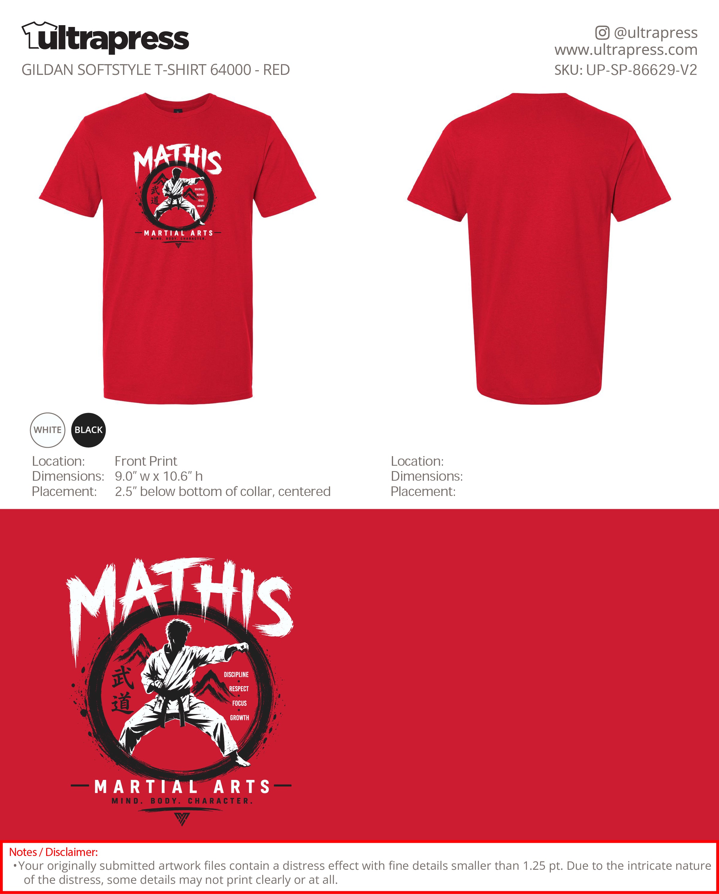 UP-SP-86629 Mathis Martial Arts - 100 Min Qty - Package Deal (Bulk)