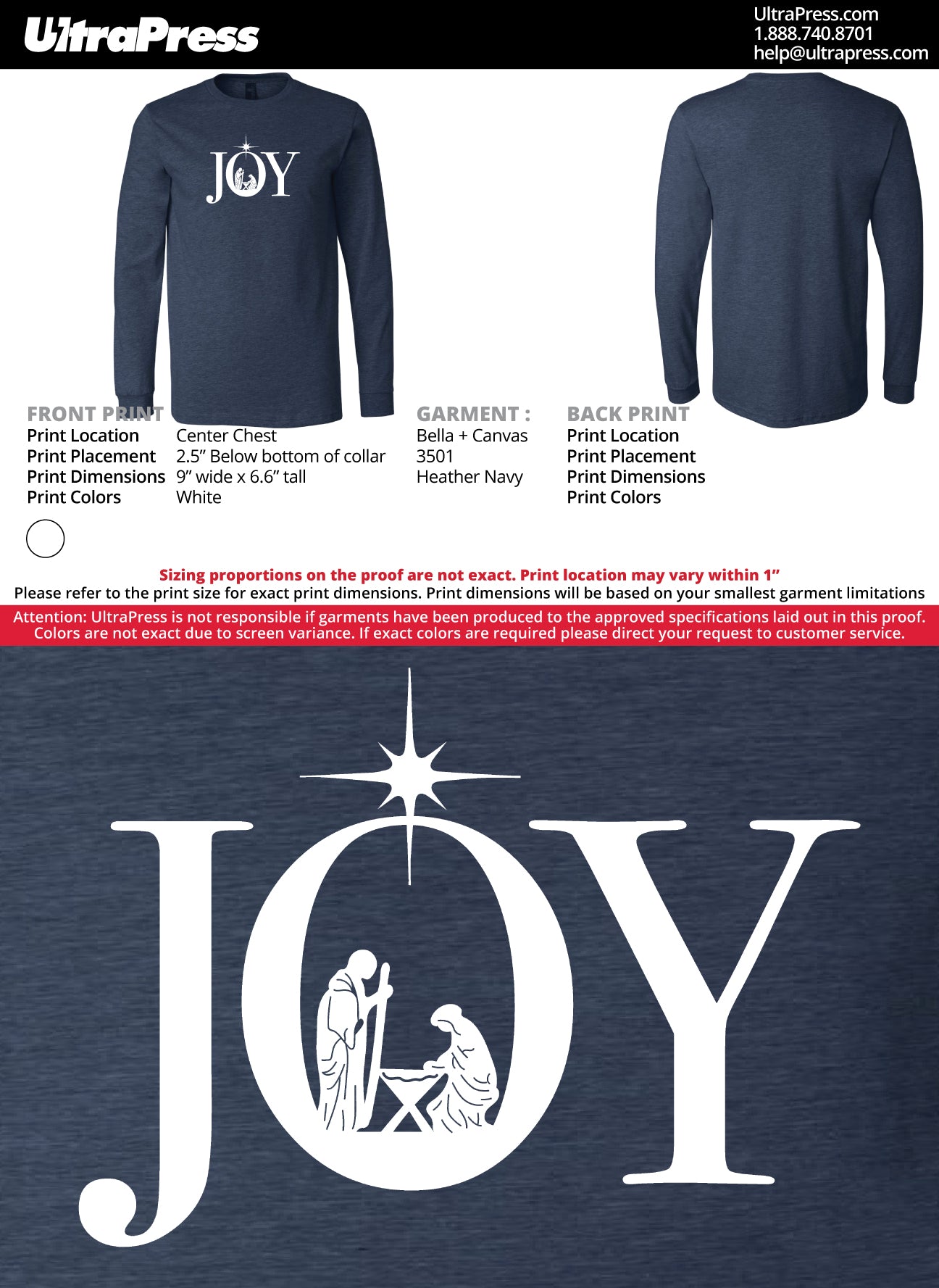 Corinthians - Joy Long Sleeve (145 piece)