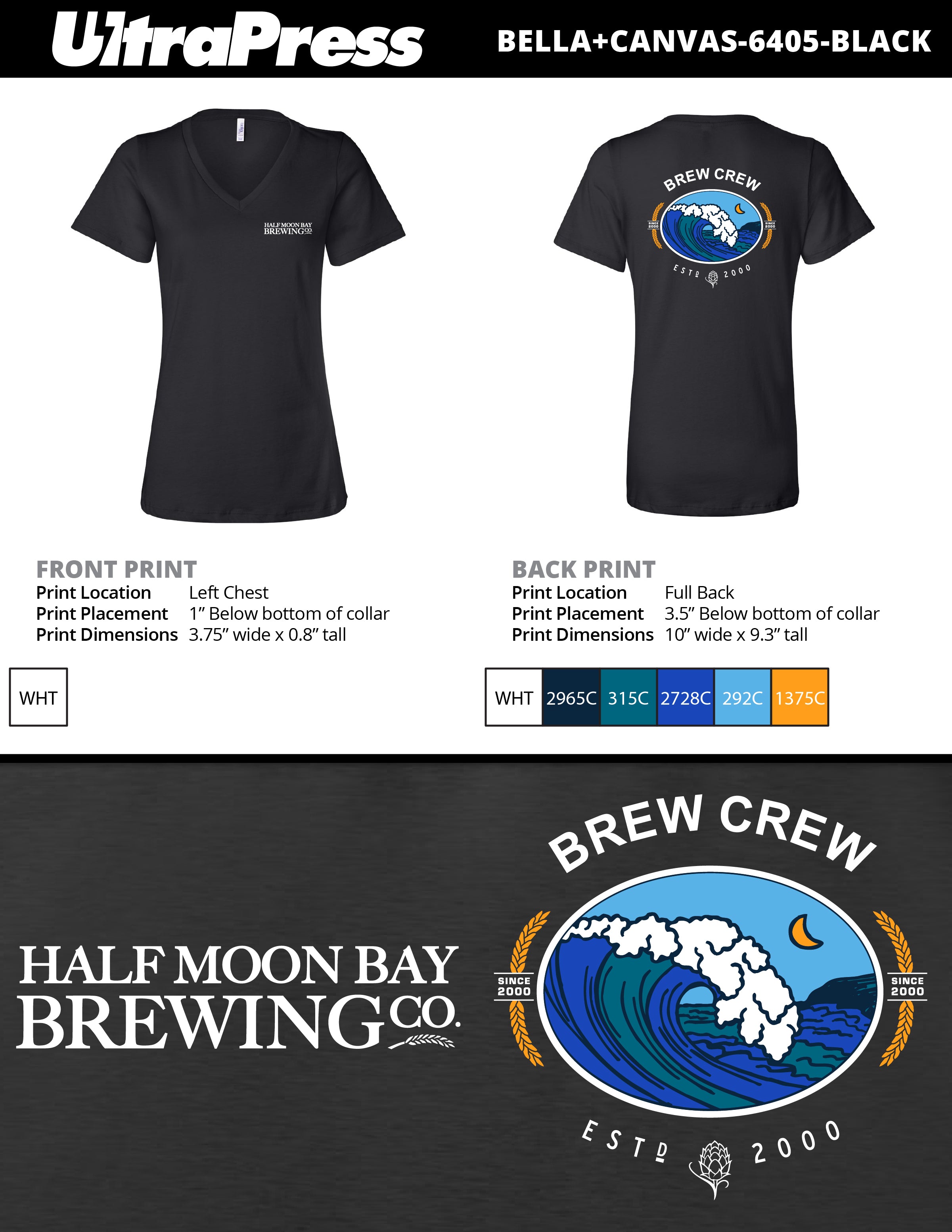 UP-HMB-60602 Employee Brew Crew Tee (Bulk)