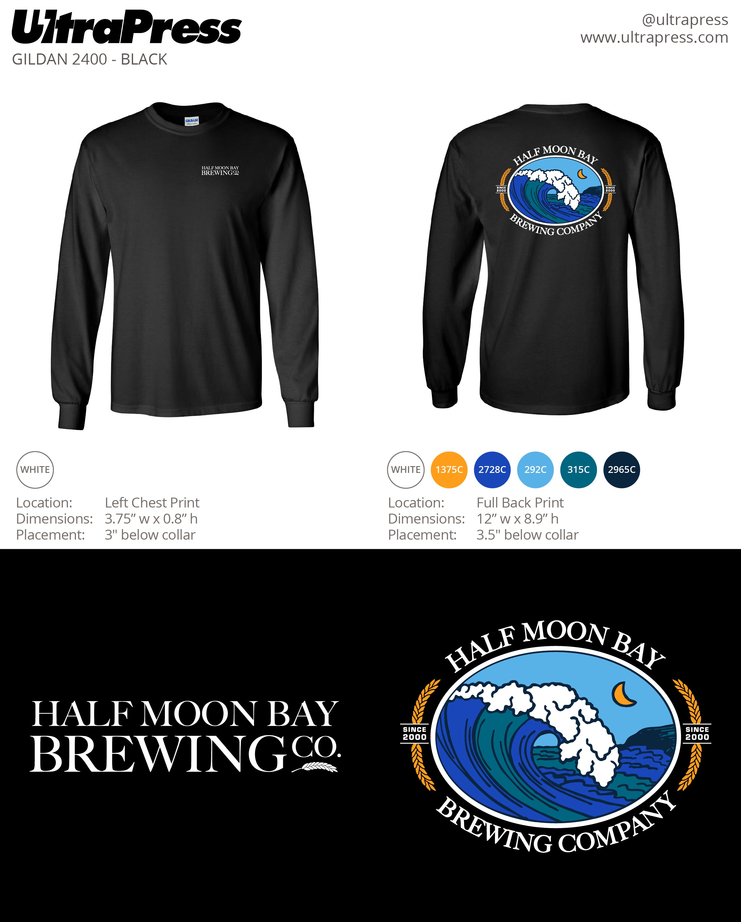 UP-HMB-60603 Black L/S Tee w/Logo Feb 22 (Bulk)