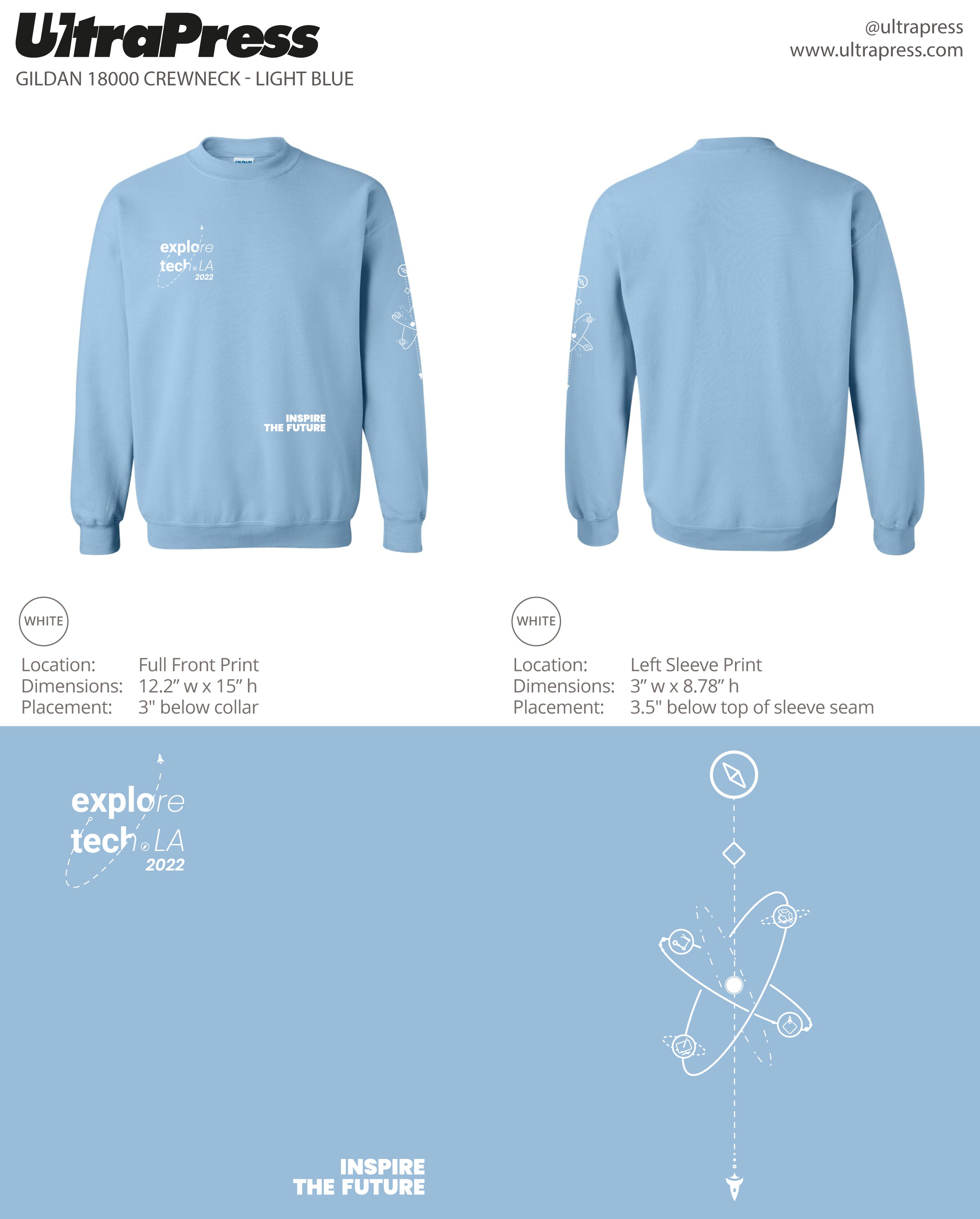 exploretech.la Crewneck Sweaters (UP-ETLA-60214)