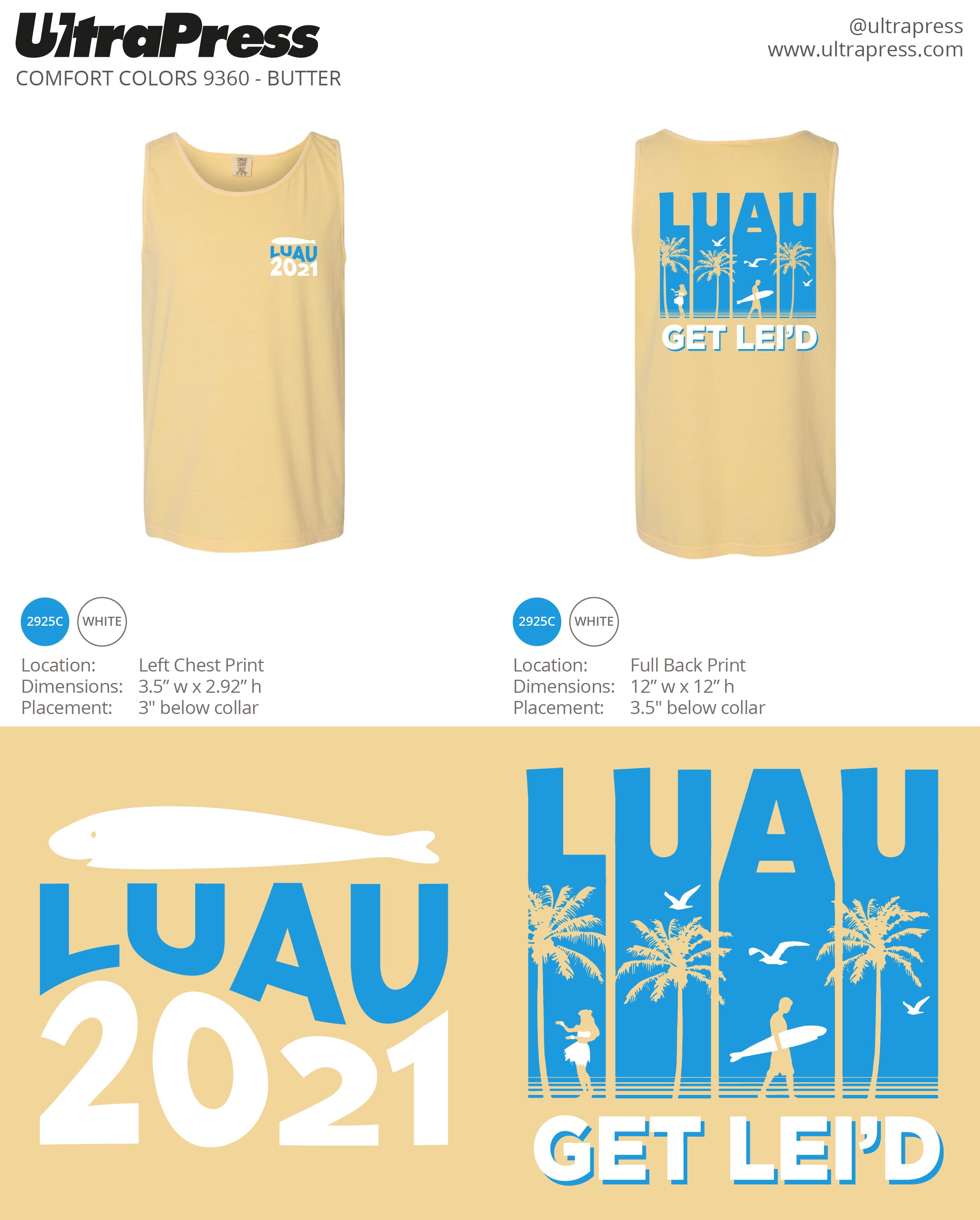 Luau 2021 Tanks - 48 piece price