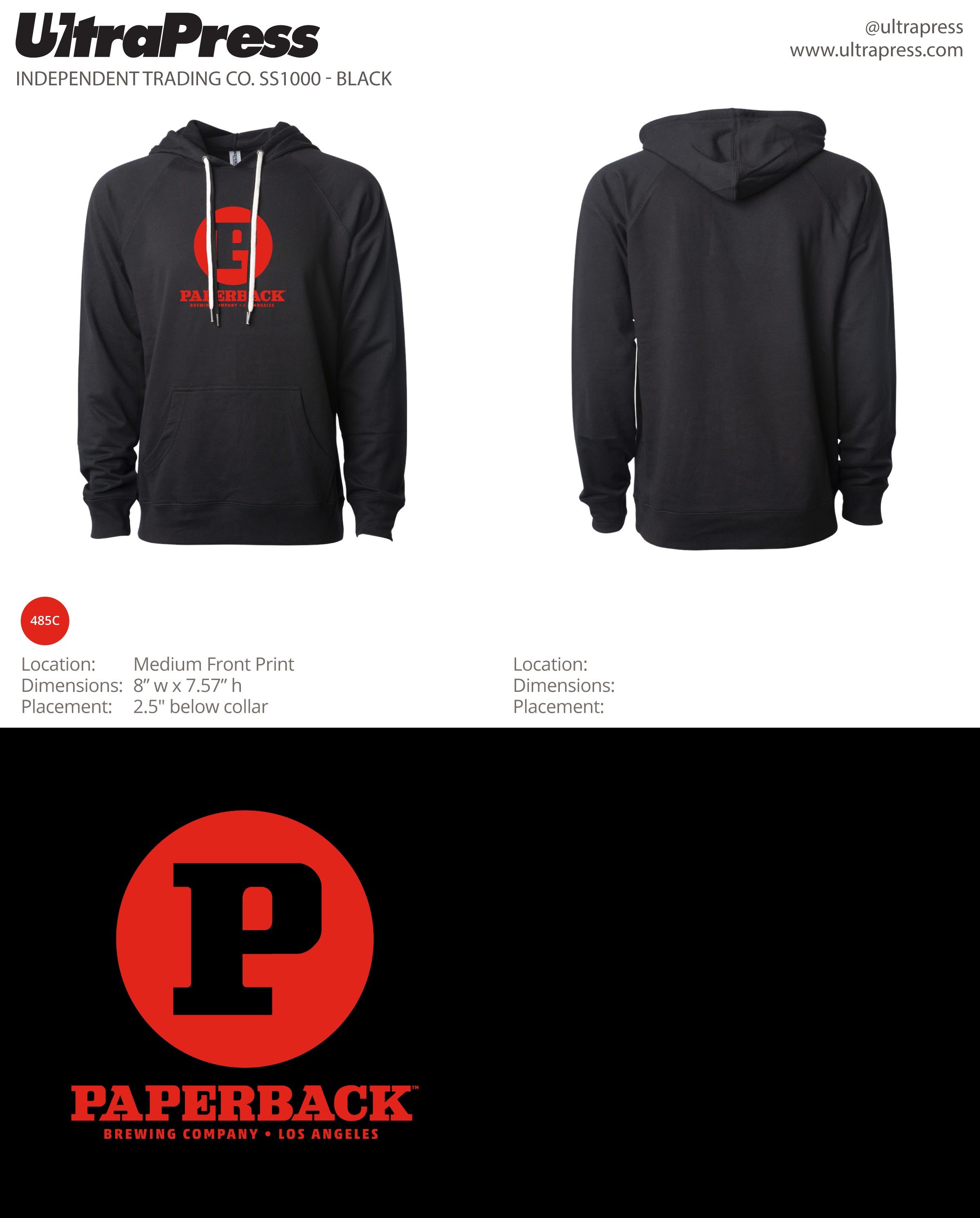 Paperback P Hoodie (UP-PAPB-60213) 75 piece min