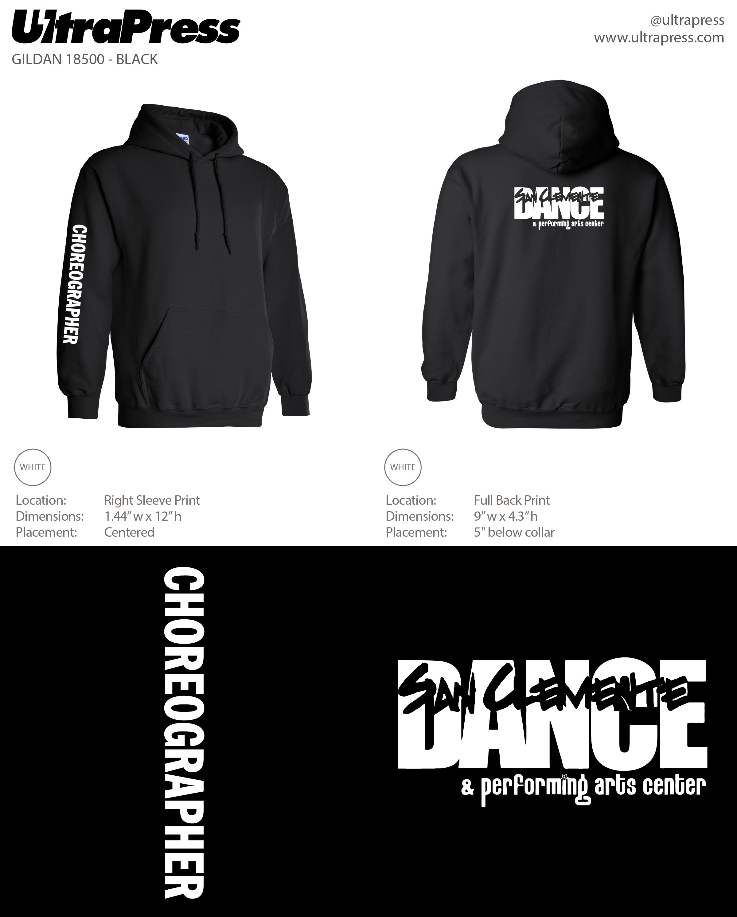 UP-SCDC-61162 San Clemente Hoodies 24 Min Qty (Bulk)