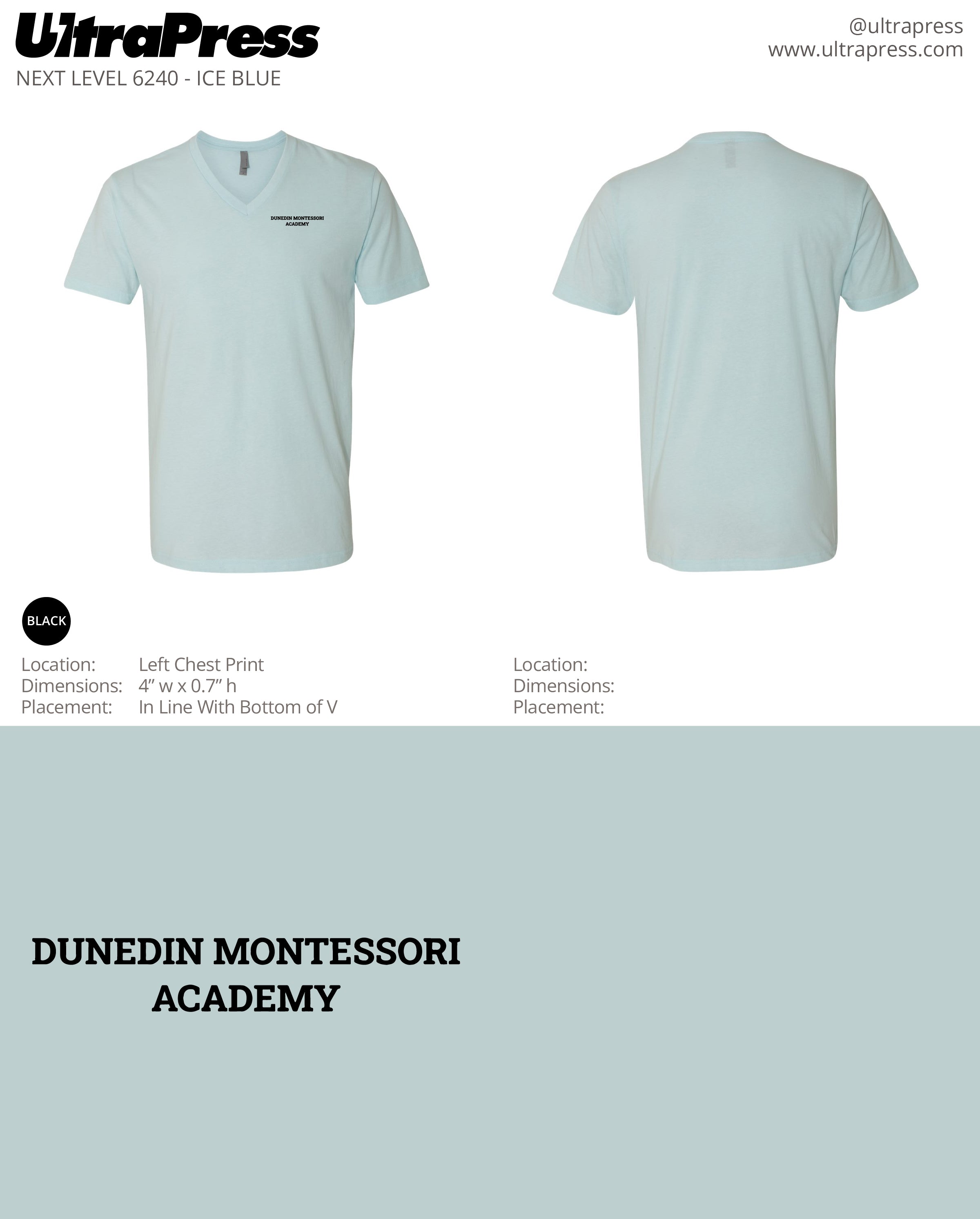 UP-SP-61044 Dunedin Montessori Black Ink 24 Min Qty (Bulk)