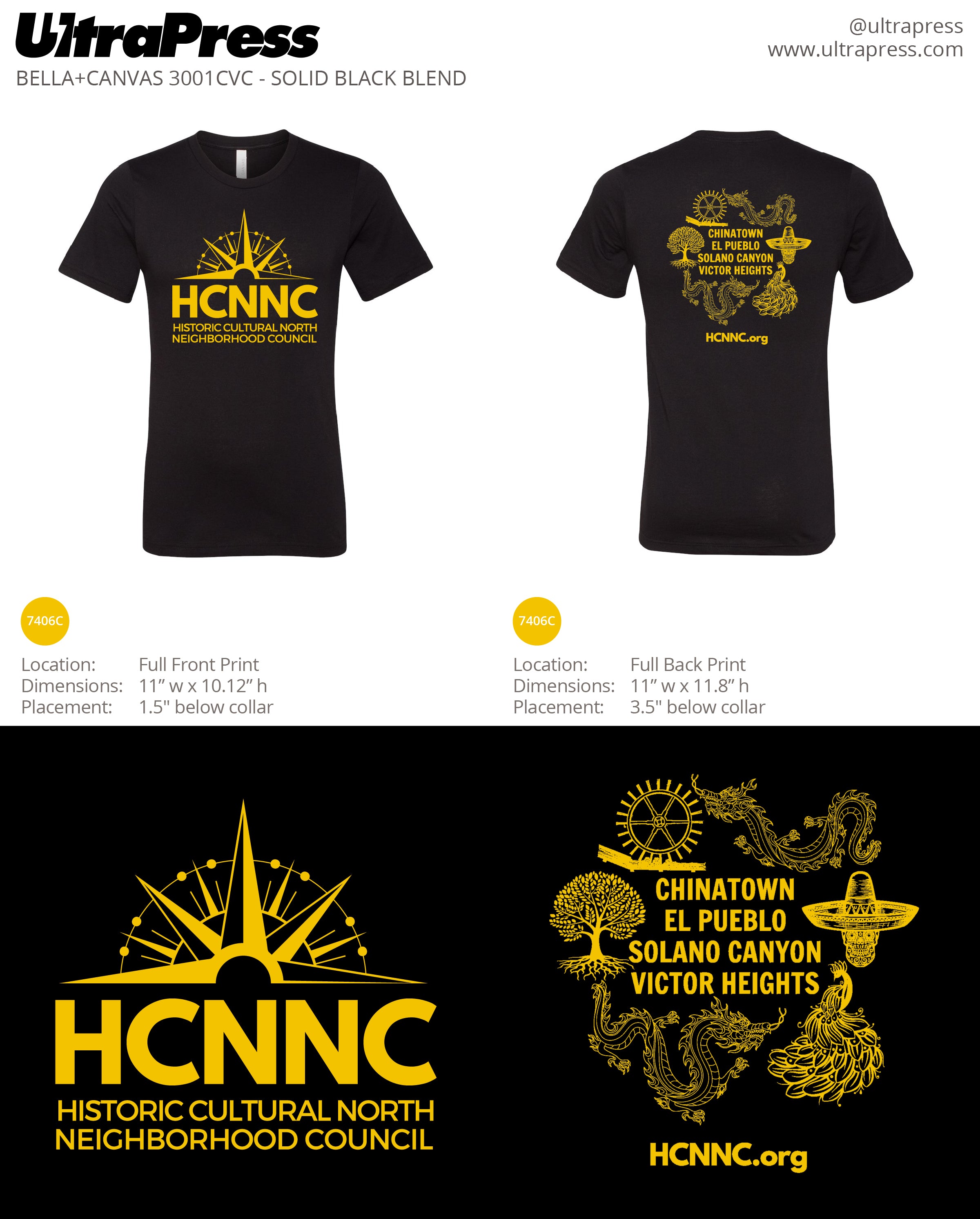 UP-SP-61503 HCNNC Tees 24 Min Qty (Bulk)