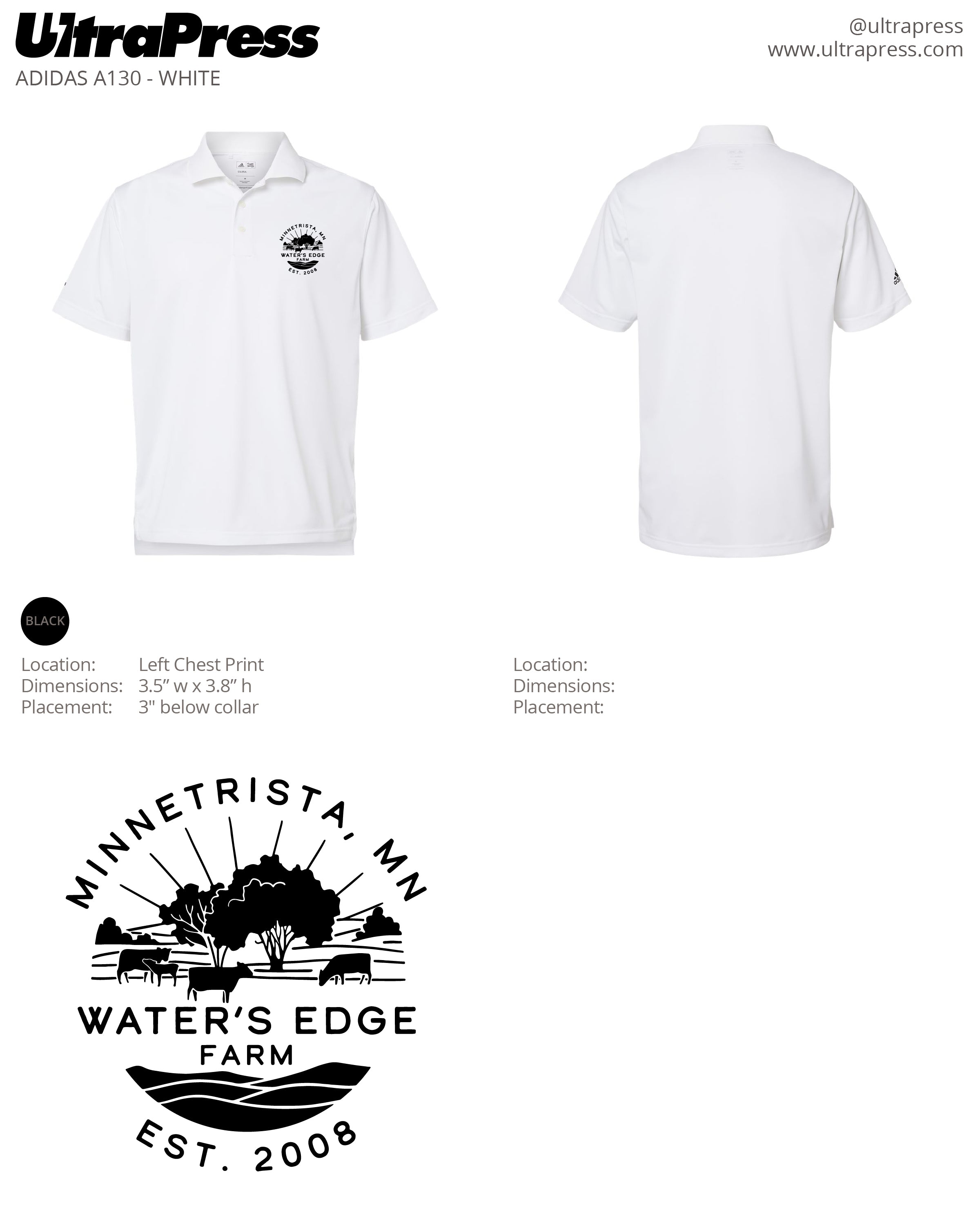 UP-SP-61552 Water's Edge Farm Polo 12 Min Qty (Bulk)